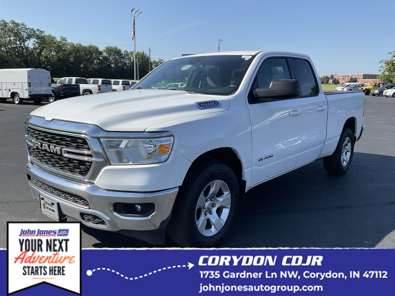 Bright White Clearcoat 2022 RAM 1500 Pickup Truck 4X2 8-Speed Automatic