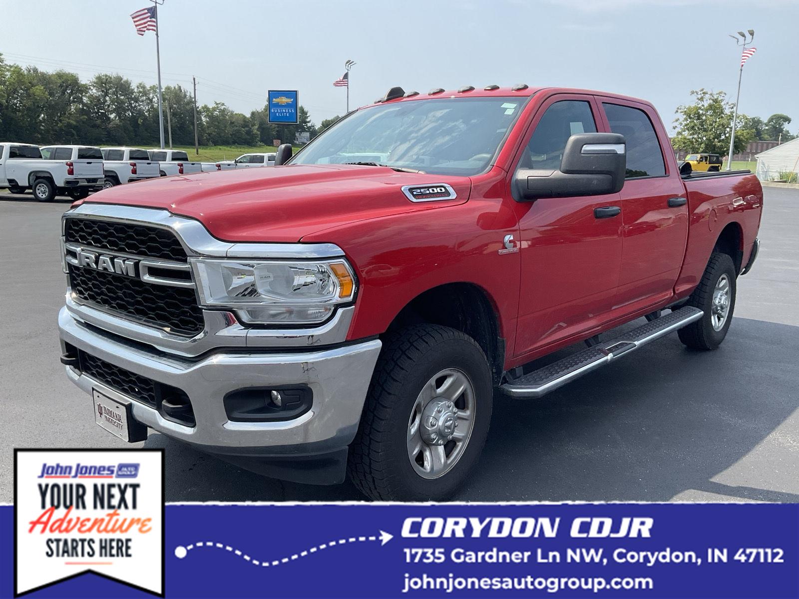 Flame Red Clearcoat 2023 RAM 2500 Pickup Truck Four-Wheel Drive 6-Speed Automatic