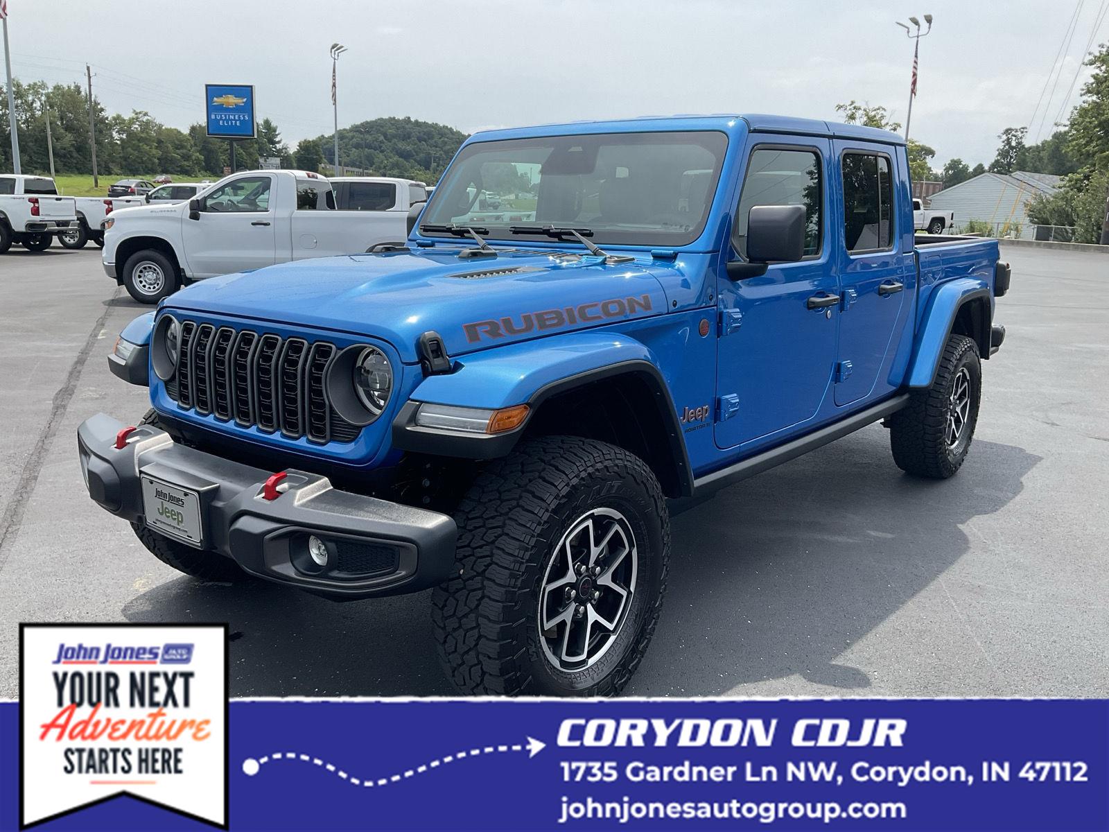Hydro Blue Pearlcoat 2026 Jeep Gladiator Pickup Truck Four-Wheel Drive 8-Speed Automatic