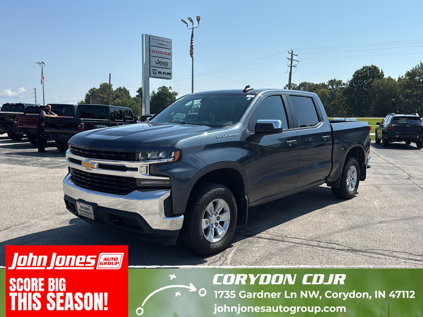 Shadow Gray Metallic 2020 Chevrolet Silverado 1500 Pickup Truck Four-Wheel Drive 8-Speed Automatic