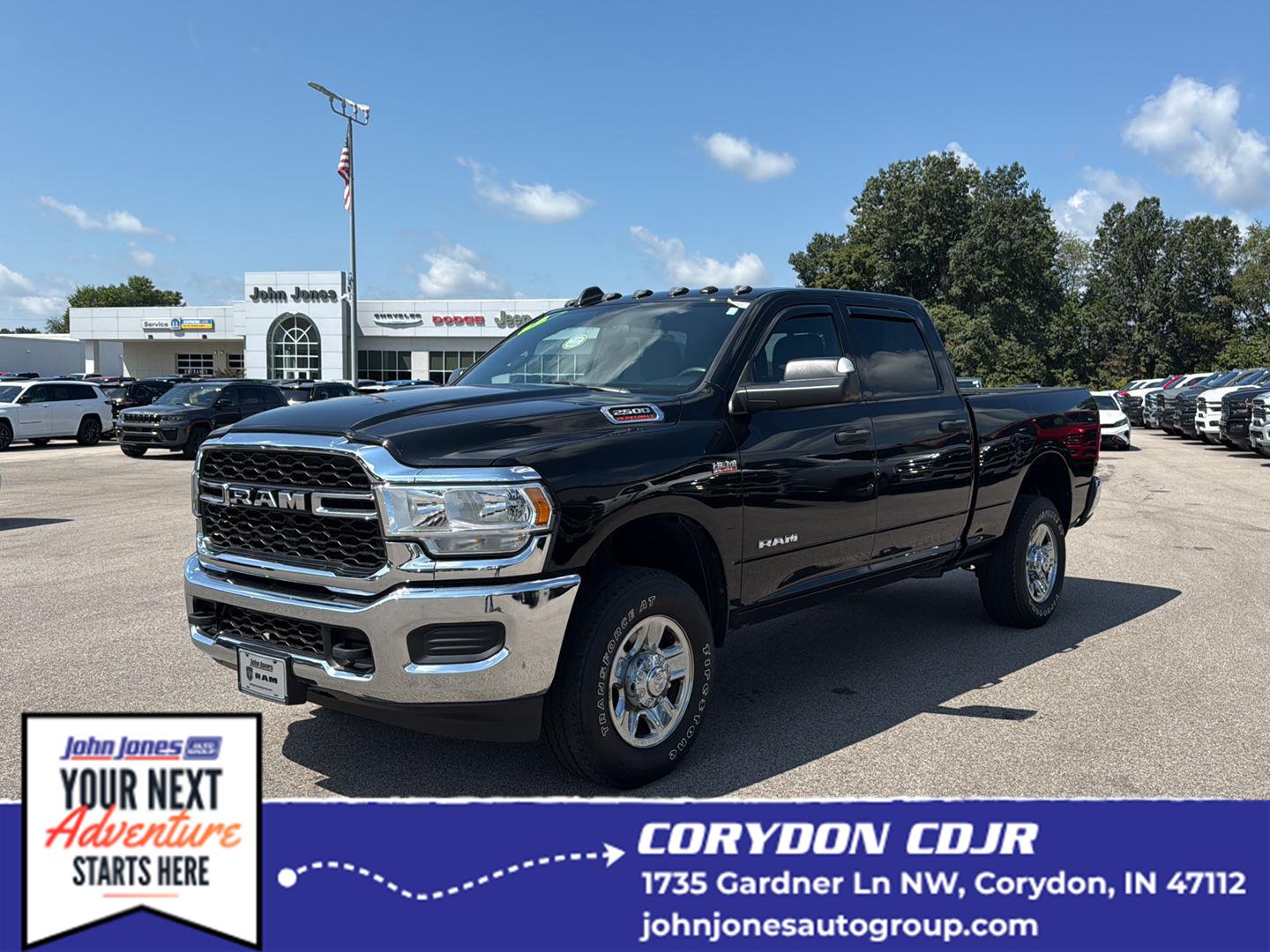 Diamond Black Crystal Pearlcoat 2022 RAM 2500 Pickup Truck Four-Wheel Drive 8-Speed Automatic