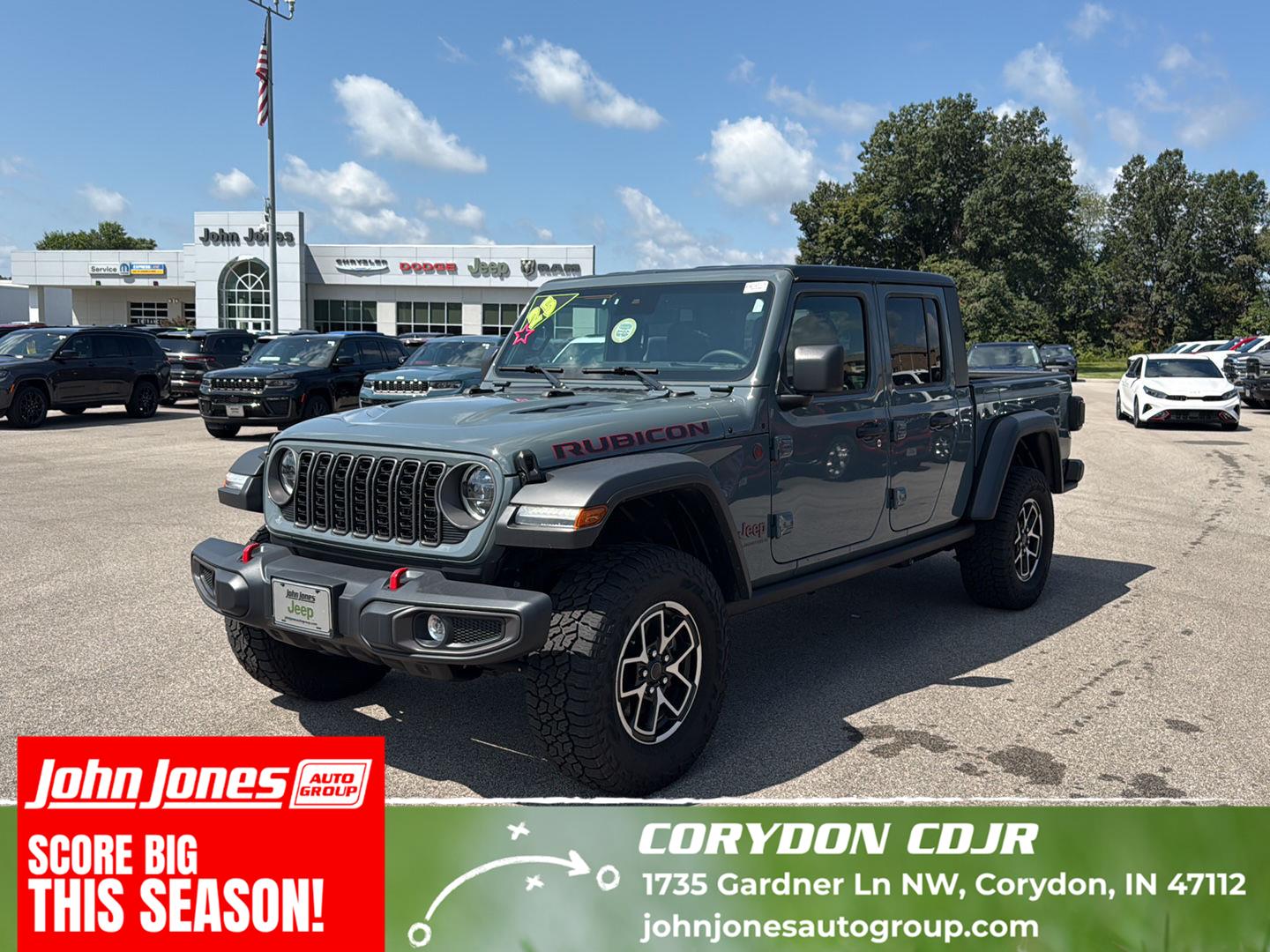 Anvil Clearcoat 2025 Jeep Gladiator Pickup Truck Four-Wheel Drive 8-Speed Automatic