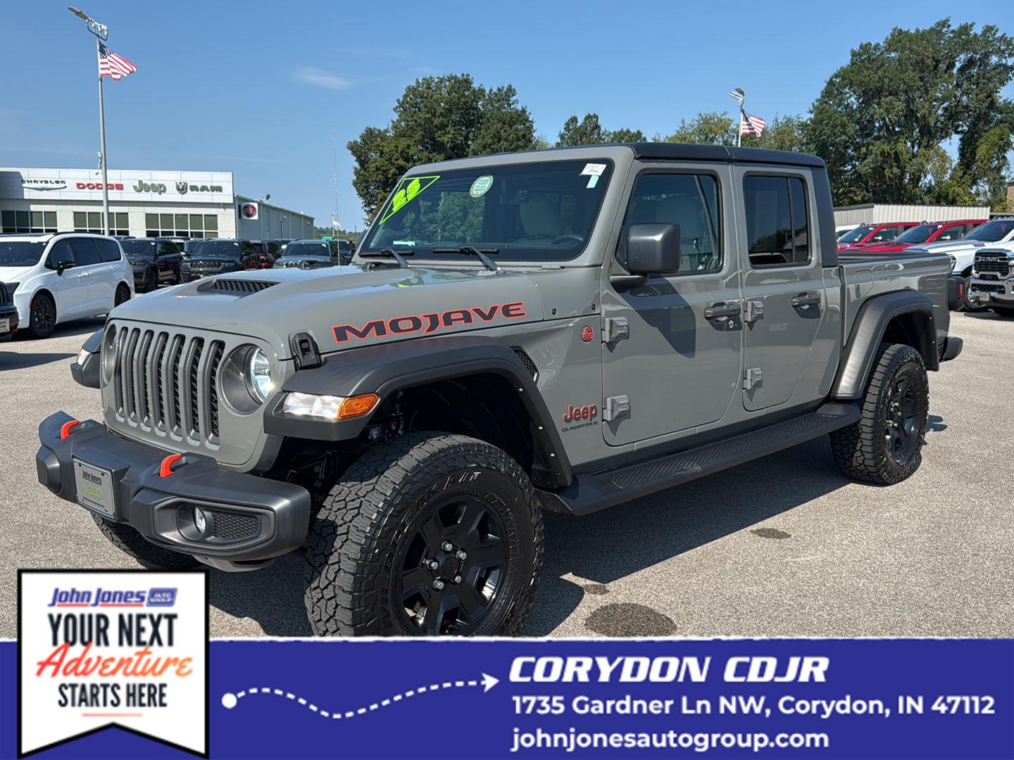 Gray (Granite Crystal Metallic Clearcoat) 2023 Jeep Gladiator Pickup Truck Four-Wheel Drive 8-Speed Automatic