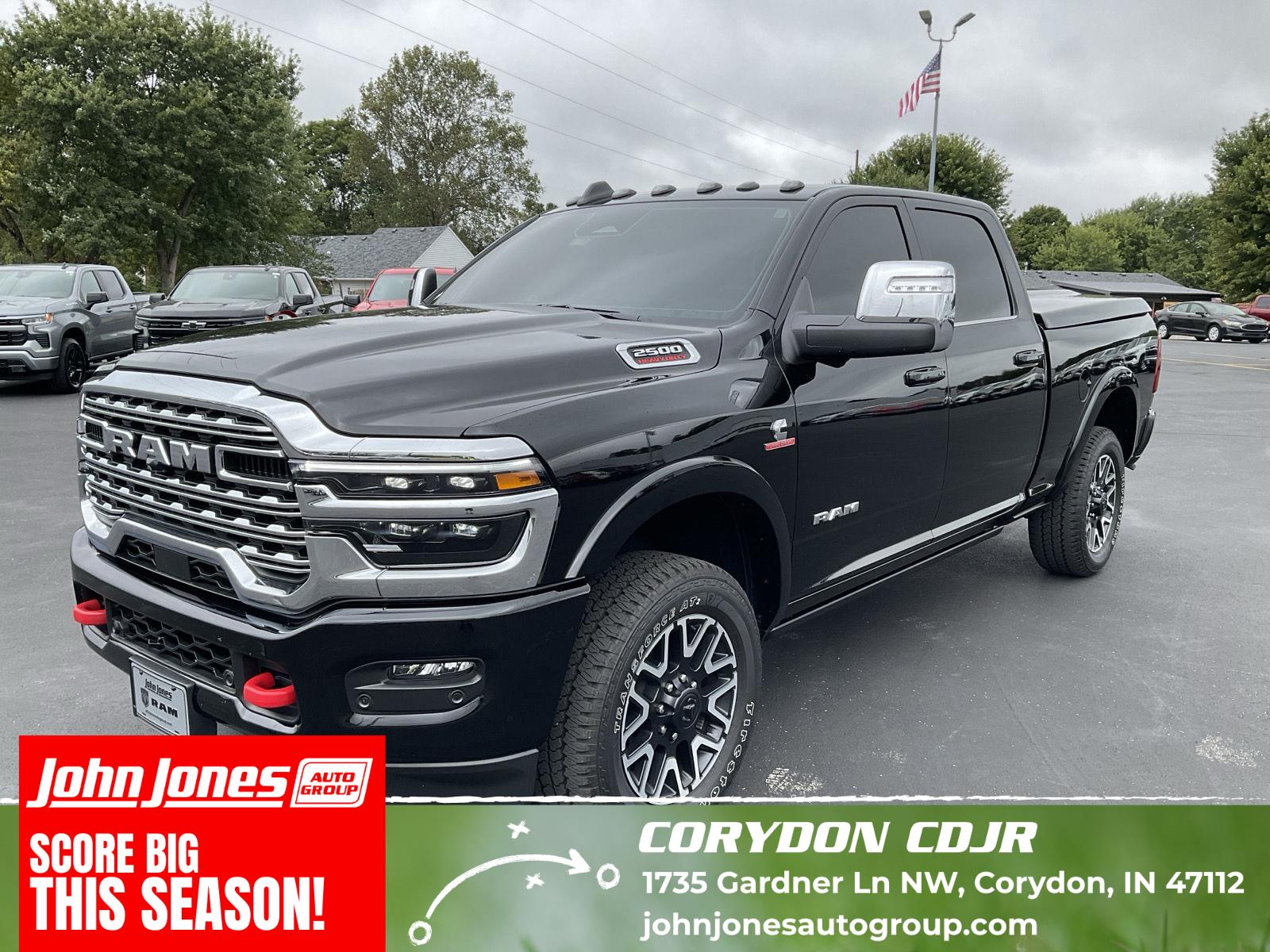 Diamond Black Crystal Pearlcoat 2025 RAM 2500 Pickup Truck Four-Wheel Drive 8-Speed Automatic