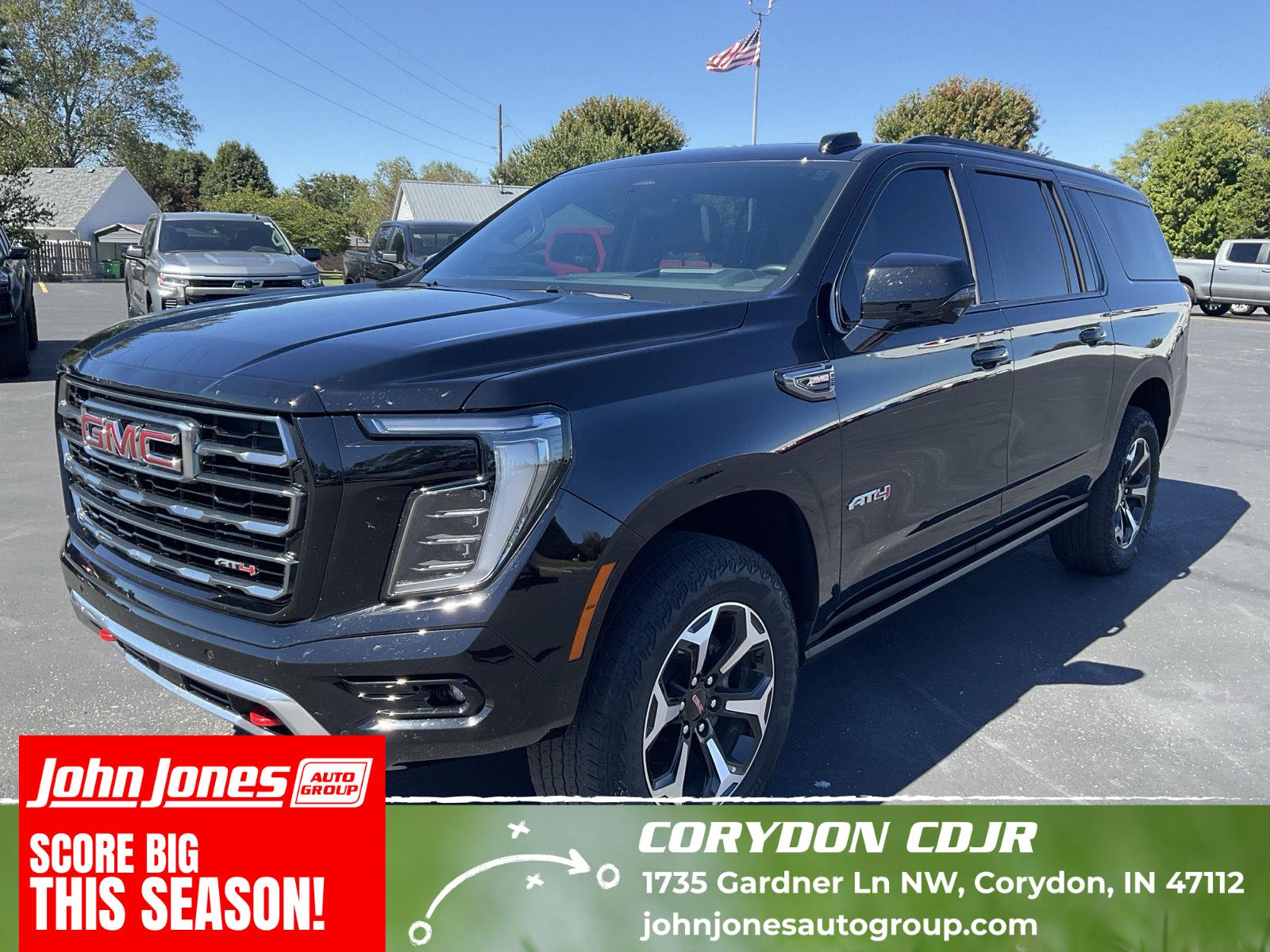 Onyx Black 2025 GMC Yukon XL SUV / Crossover Four-Wheel Drive Automatic