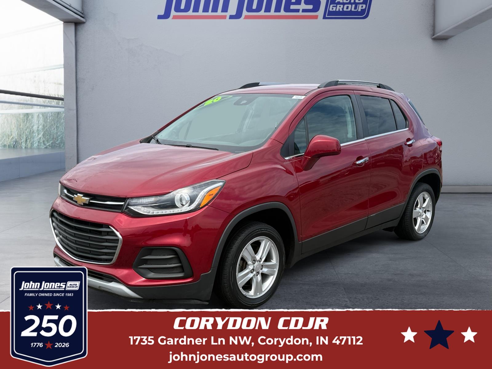 Cajun Red Tintcoat 2020 Chevrolet Trax SUV / Crossover Front-Wheel Drive 6-Speed Automatic