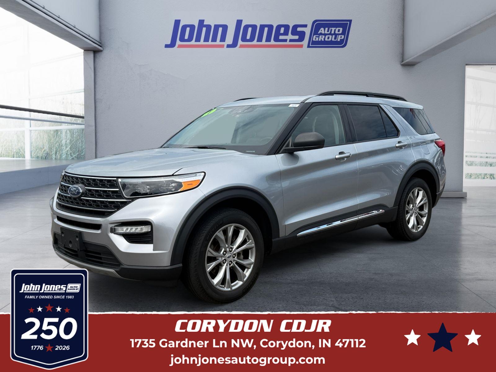 Iconic Silver 2023 Ford Explorer SUV / Crossover All-Wheel Drive Automatic
