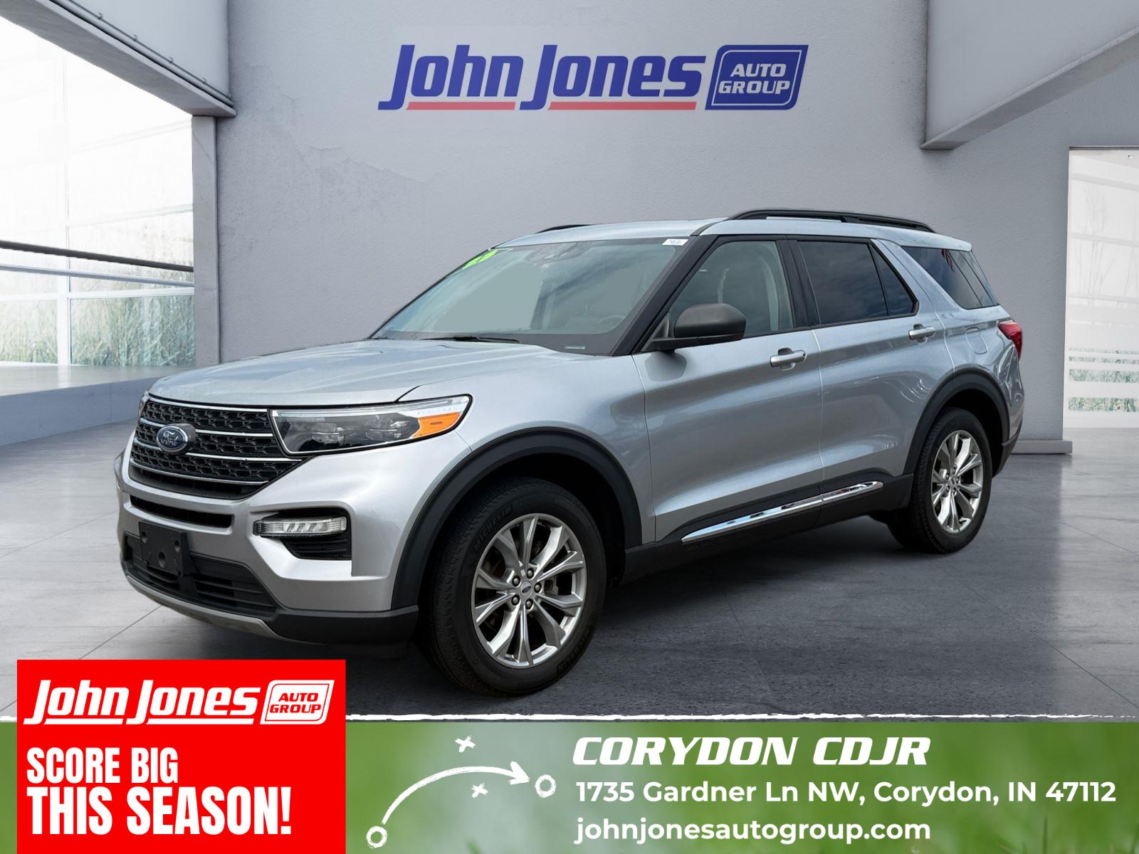 Iconic Silver 2023 Ford Explorer SUV / Crossover All-Wheel Drive Automatic