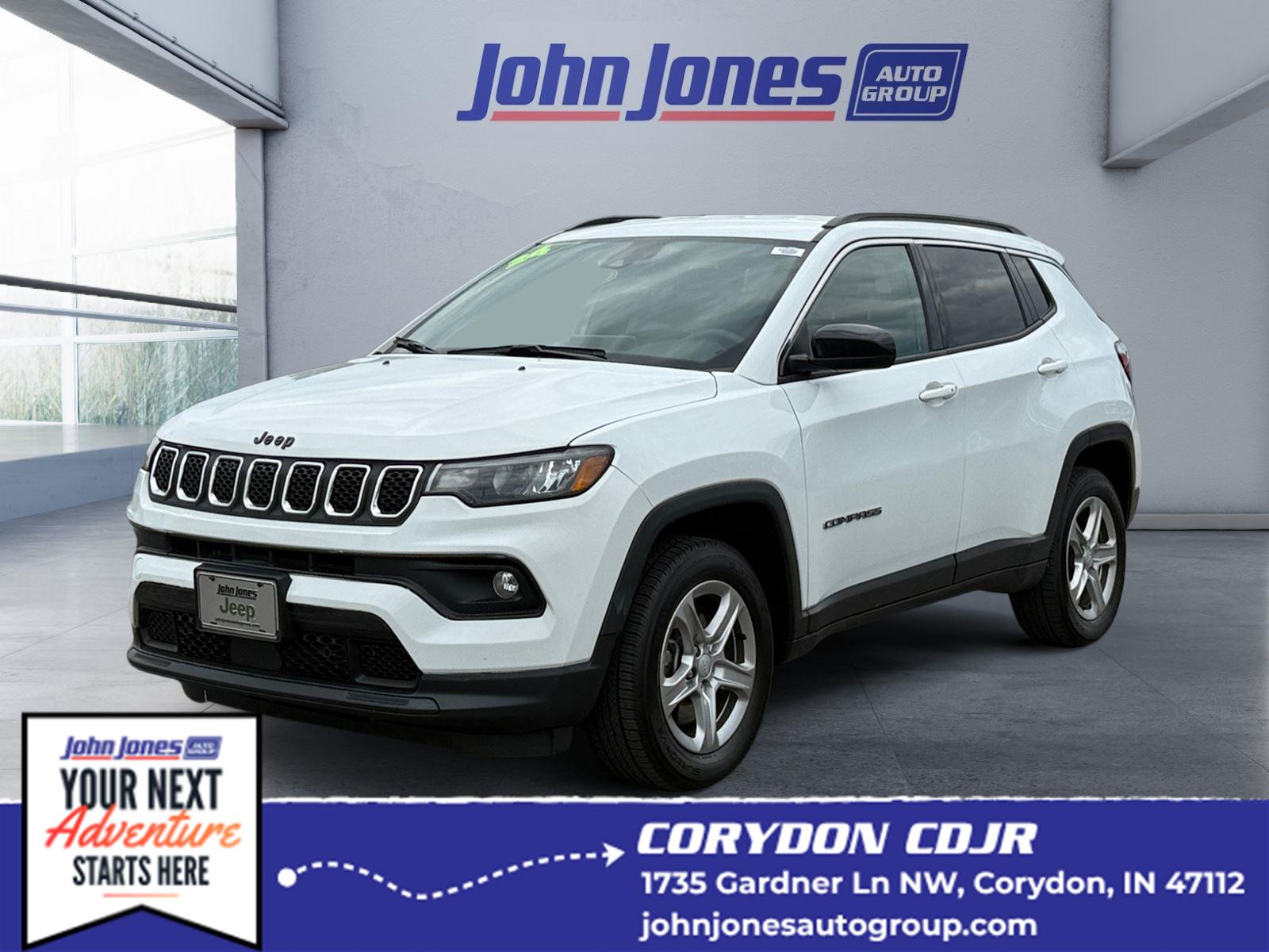 White 2024 Jeep Compass SUV / Crossover Four-Wheel Drive 8-Speed Automatic