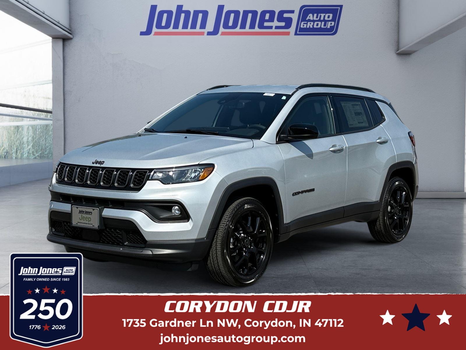 Silver Zynith Metallic Clearcoat 2026 Jeep Compass SUV / Crossover Four-Wheel Drive 8-Speed Automatic