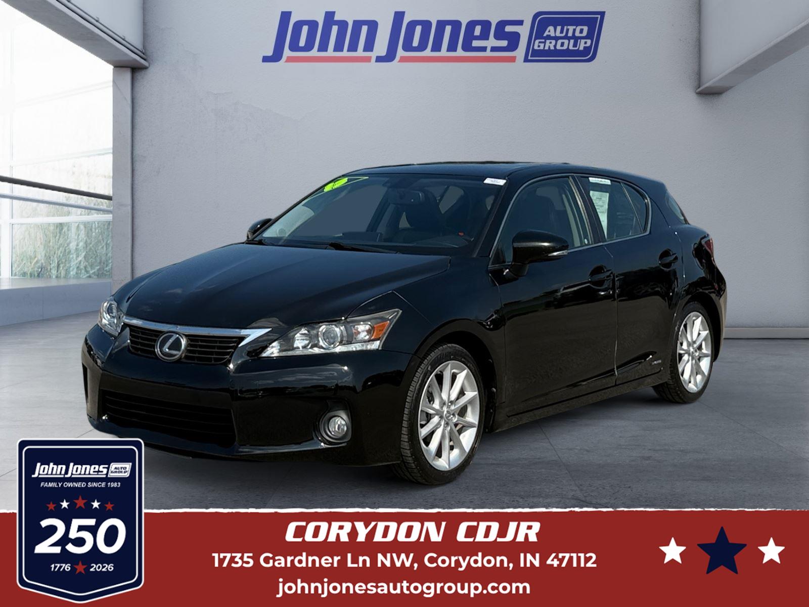 Black (Obsidian) 2013 Lexus CT Hybrid Wagon Front-Wheel Drive Continuously Variable Transmission