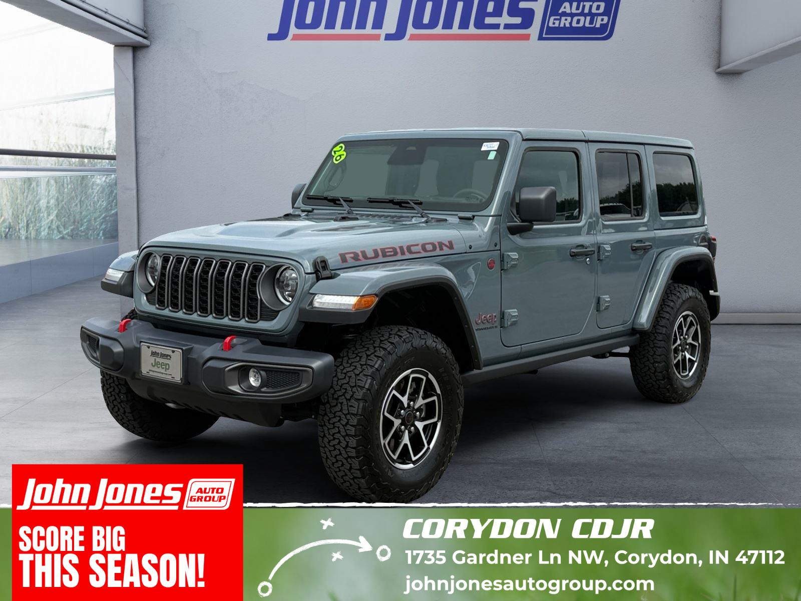 Anvil Clearcoat 2026 Jeep Wrangler SUV / Crossover Four-Wheel Drive 8-Speed Automatic