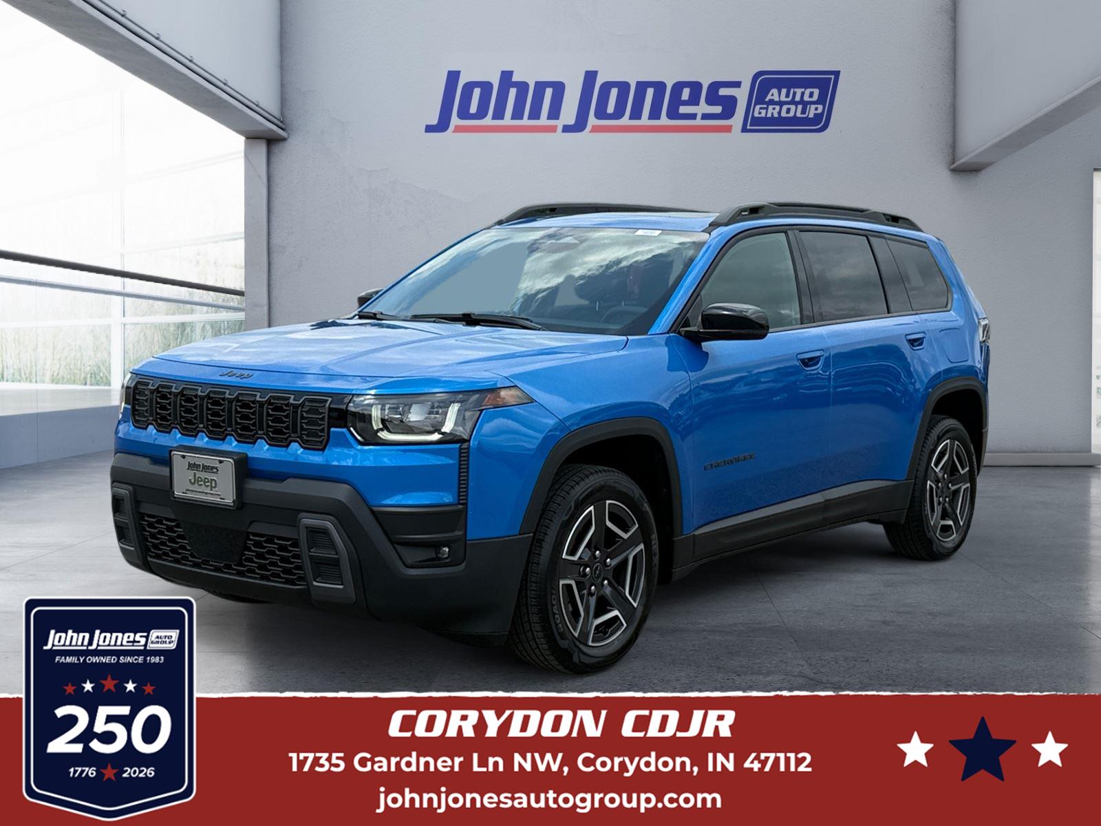 Hydro Blue Pearlcoat 2026 Jeep Cherokee SUV / Crossover Four-Wheel Drive Automatic