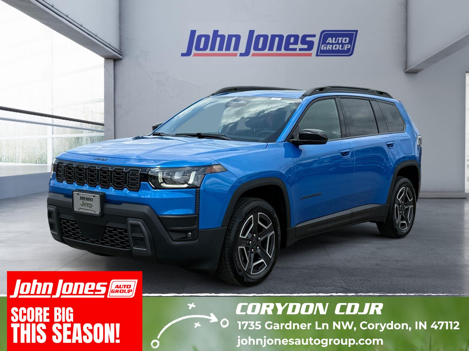 Hydro Blue Pearlcoat 2026 Jeep Cherokee SUV / Crossover Four-Wheel Drive Automatic