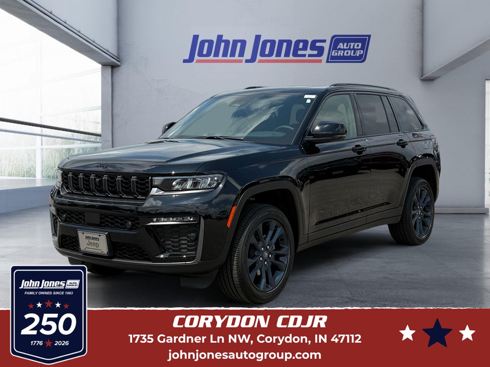 Diamond Black Crystal Pearlcoat 2026 Jeep Grand Cherokee SUV / Crossover Four-Wheel Drive 8-Speed Automatic