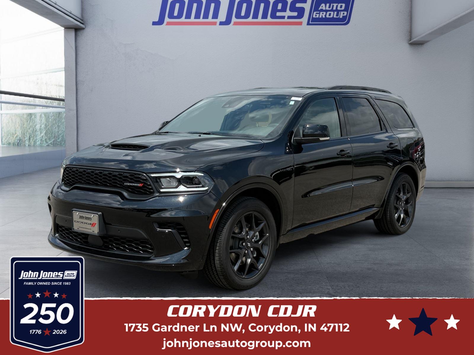 DB Black Clearcoat 2026 Dodge Durango SUV / Crossover All-Wheel Drive 8-Speed Automatic