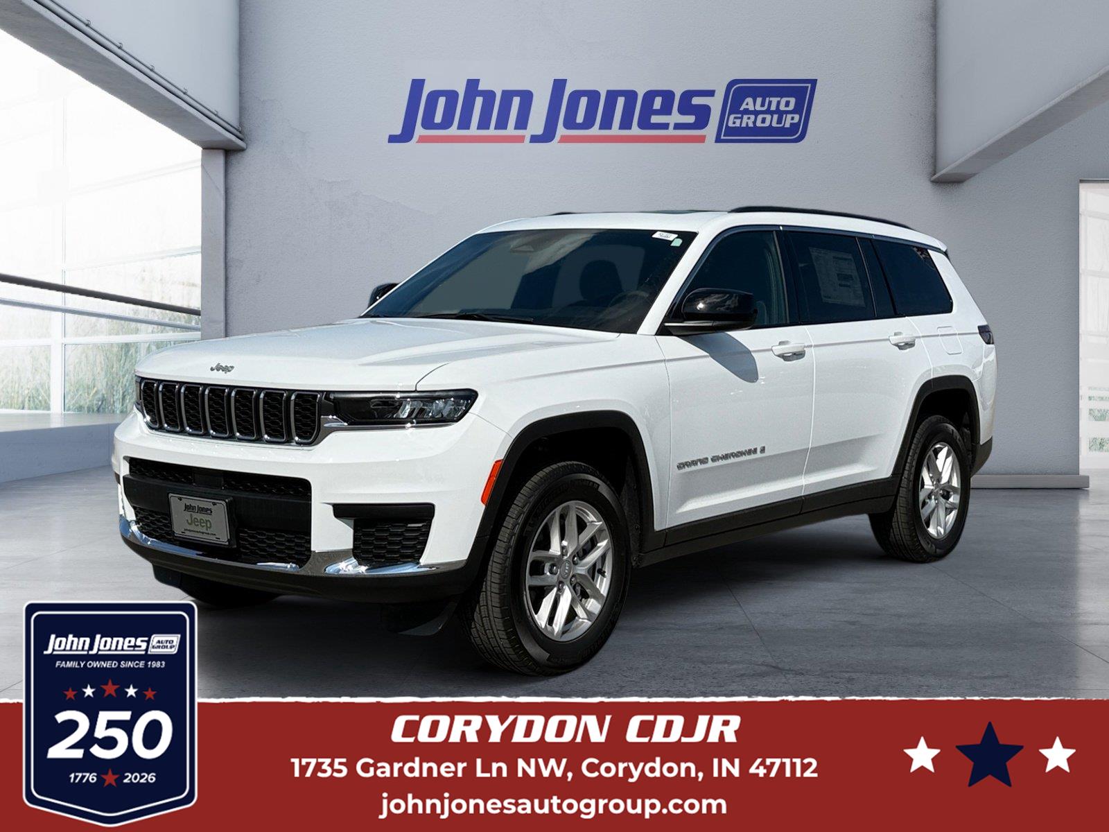 Bright White Clearcoat 2026 Jeep Grand Cherokee L SUV / Crossover Four-Wheel Drive 8-Speed Automatic