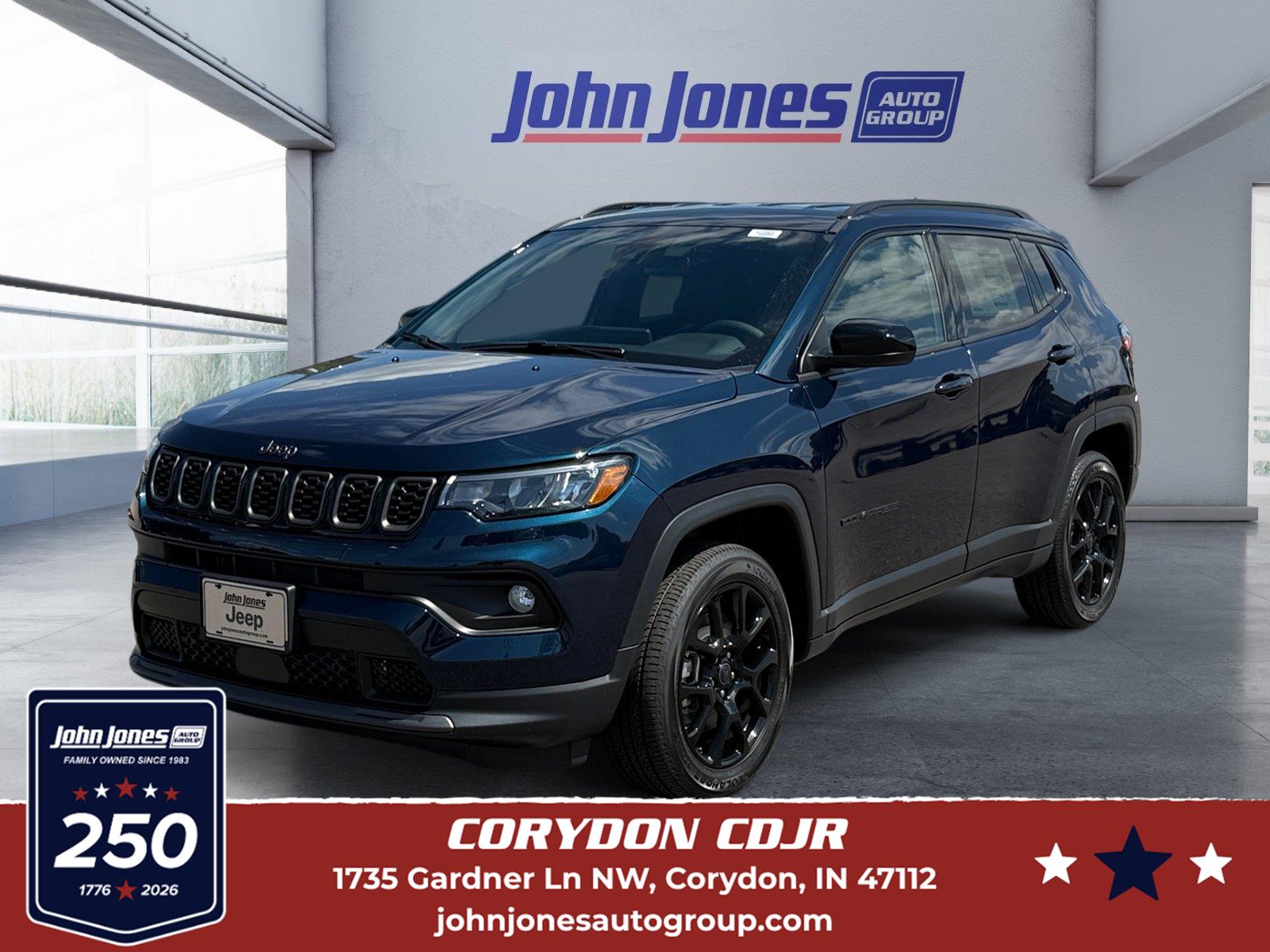 Fathom Blue Pearl Coat 2026 Jeep Compass SUV / Crossover Four-Wheel Drive 8-Speed Automatic