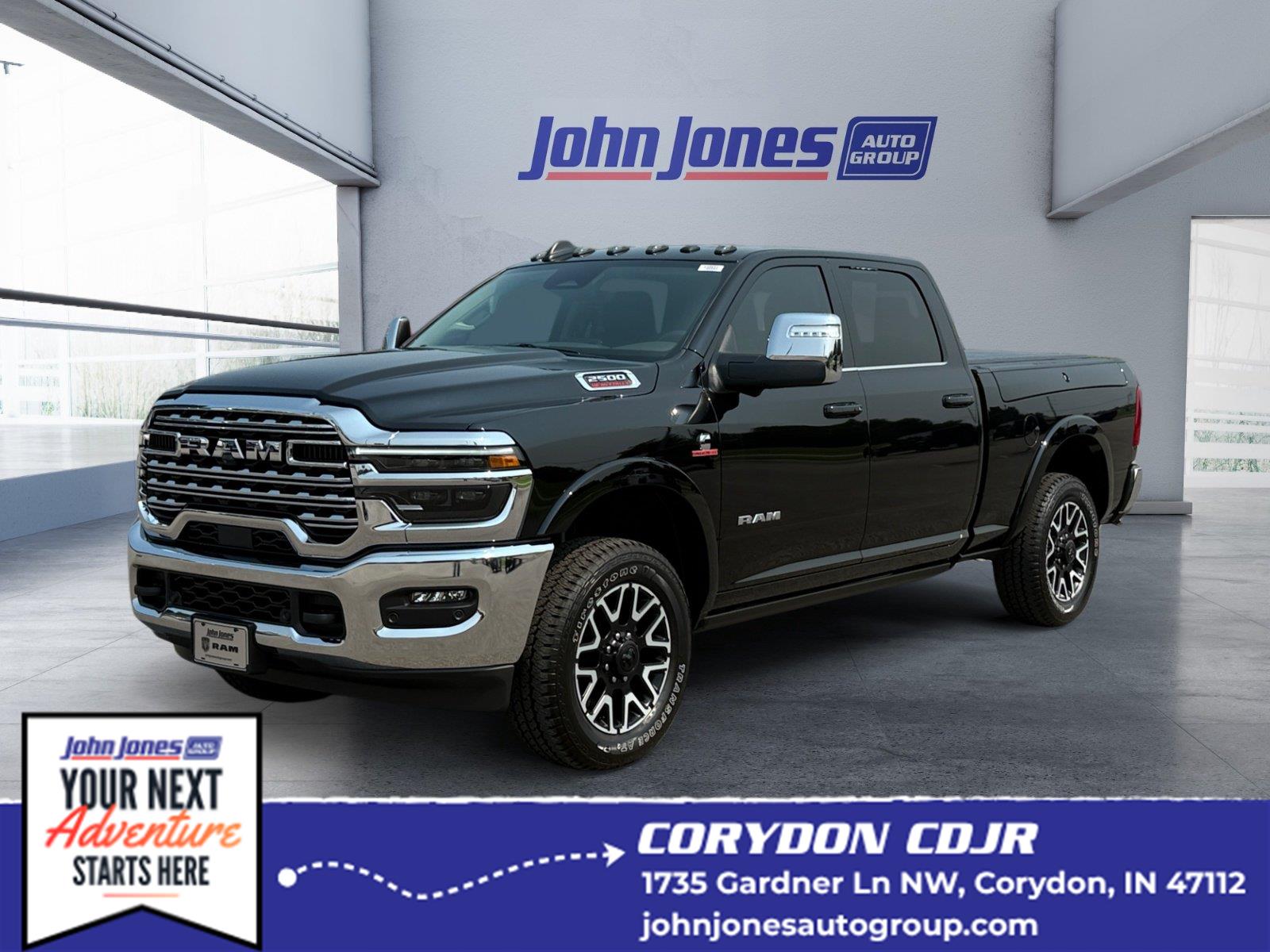 Diamond Black Crystal Pearlcoat 2026 RAM 2500 Pickup Truck Four-Wheel Drive 8-Speed Automatic