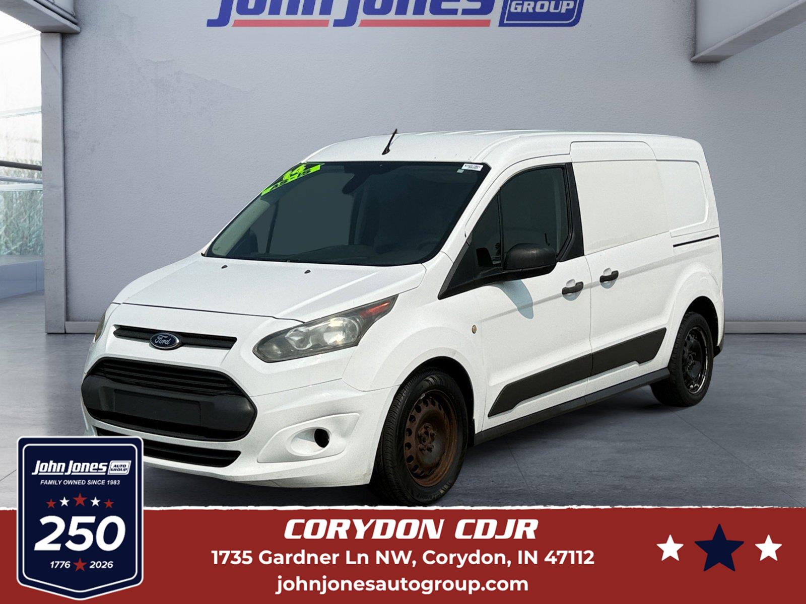 Frozen White 2014 Ford Transit Connect Van Front-Wheel Drive 6-Speed Automatic