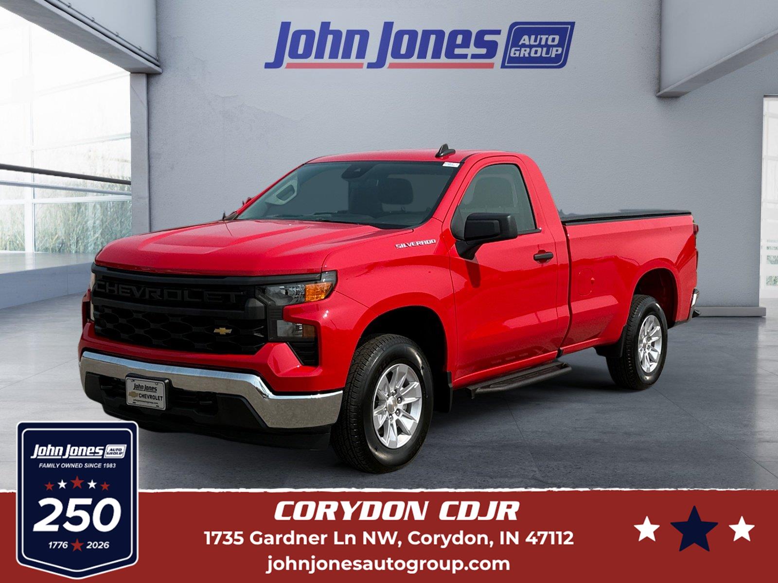 Red Hot 2025 Chevrolet Silverado 1500 Pickup Truck 4X2 Automatic
