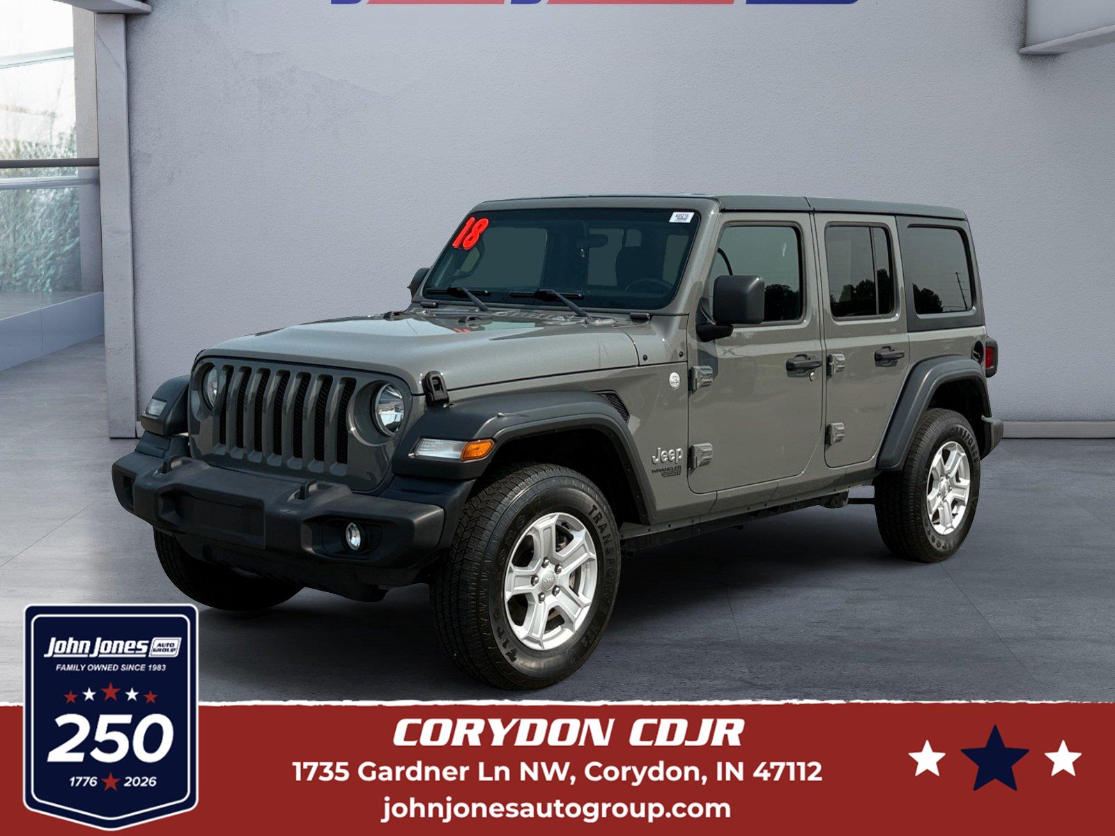  2018 Jeep Wrangler Unlimited Sport S 4WD   