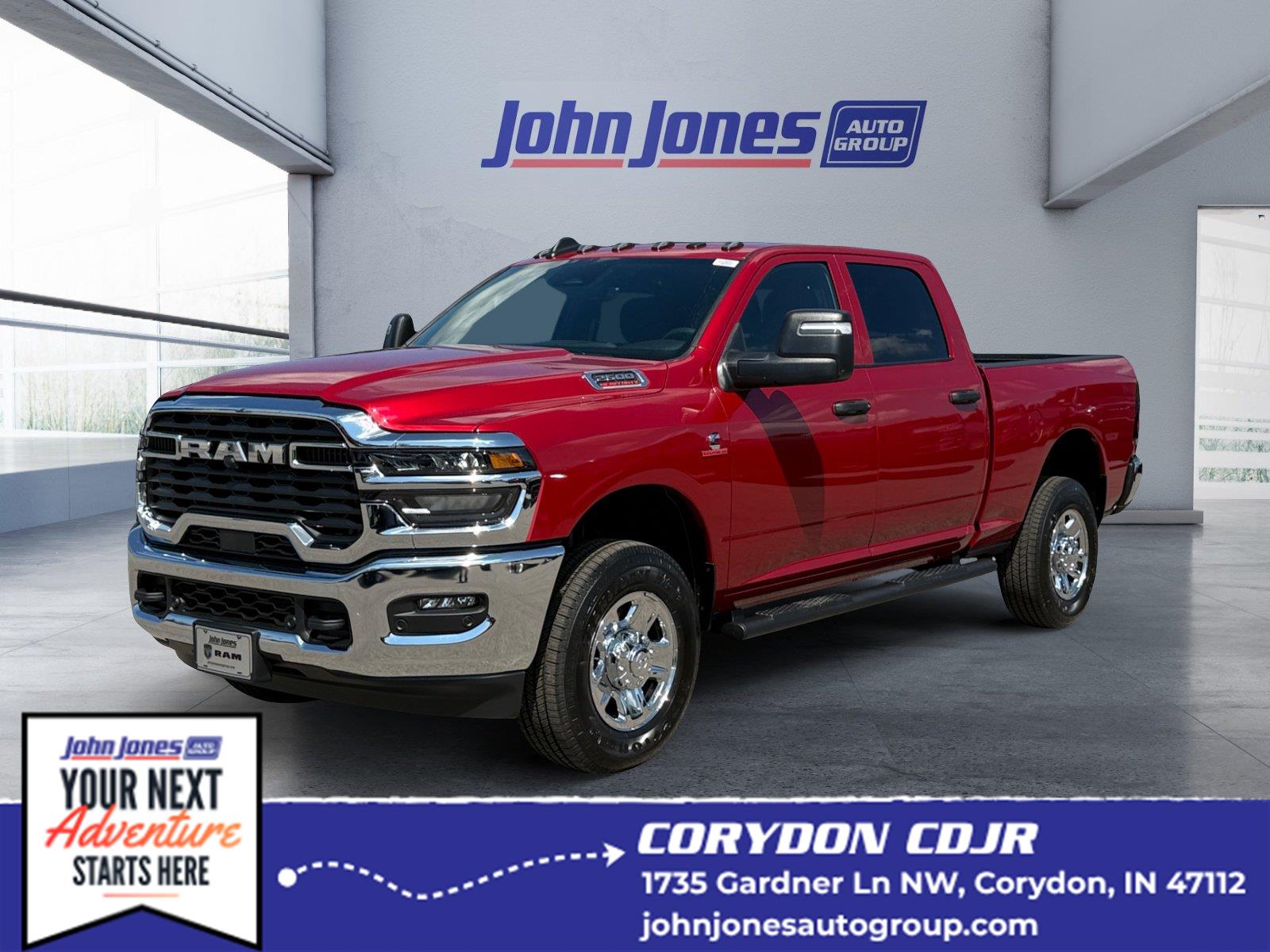 Molten Red Pearlcoat 2026 RAM 2500 Pickup Truck Four-Wheel Drive 8-Speed Automatic