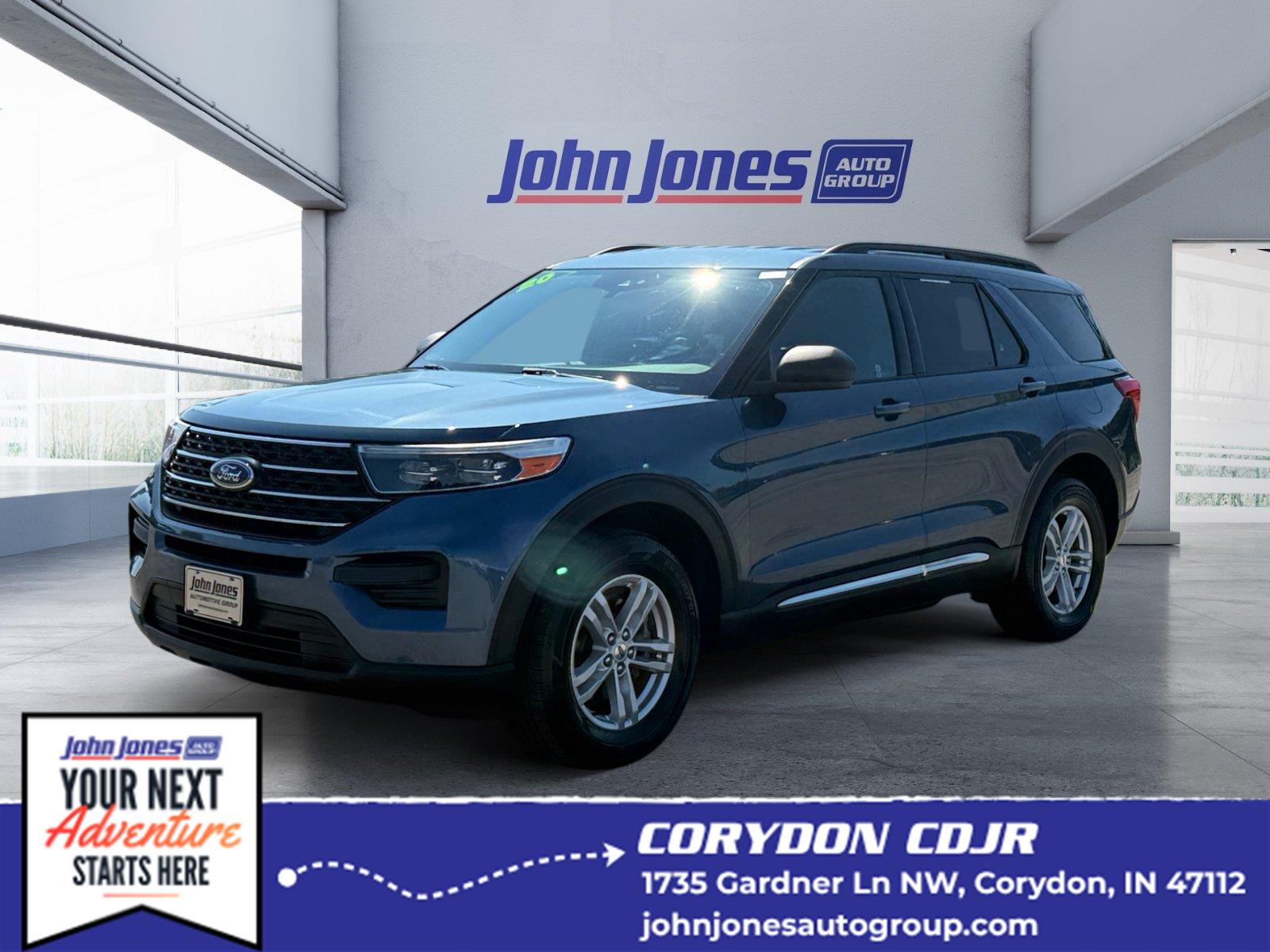 Blue 2020 Ford Explorer SUV / Crossover All-Wheel Drive Automatic