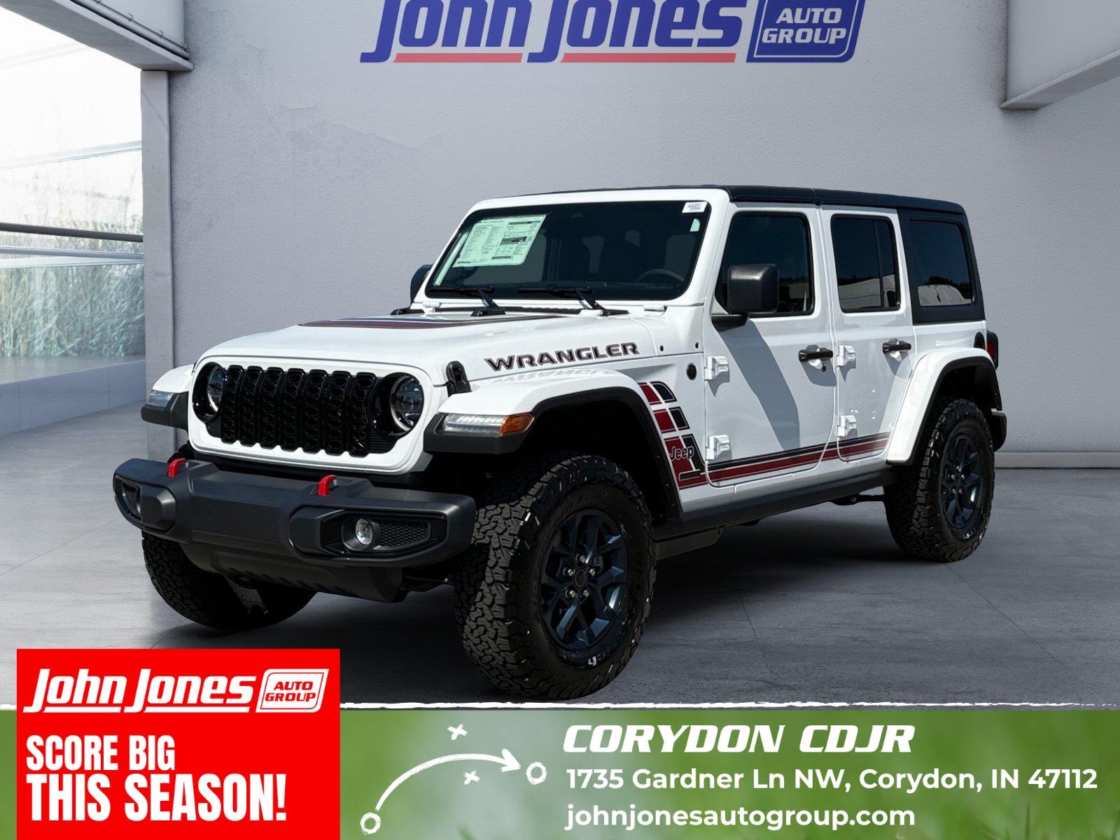 Bright White Clearcoat 2026 Jeep Wrangler SUV / Crossover Four-Wheel Drive 8-Speed Automatic