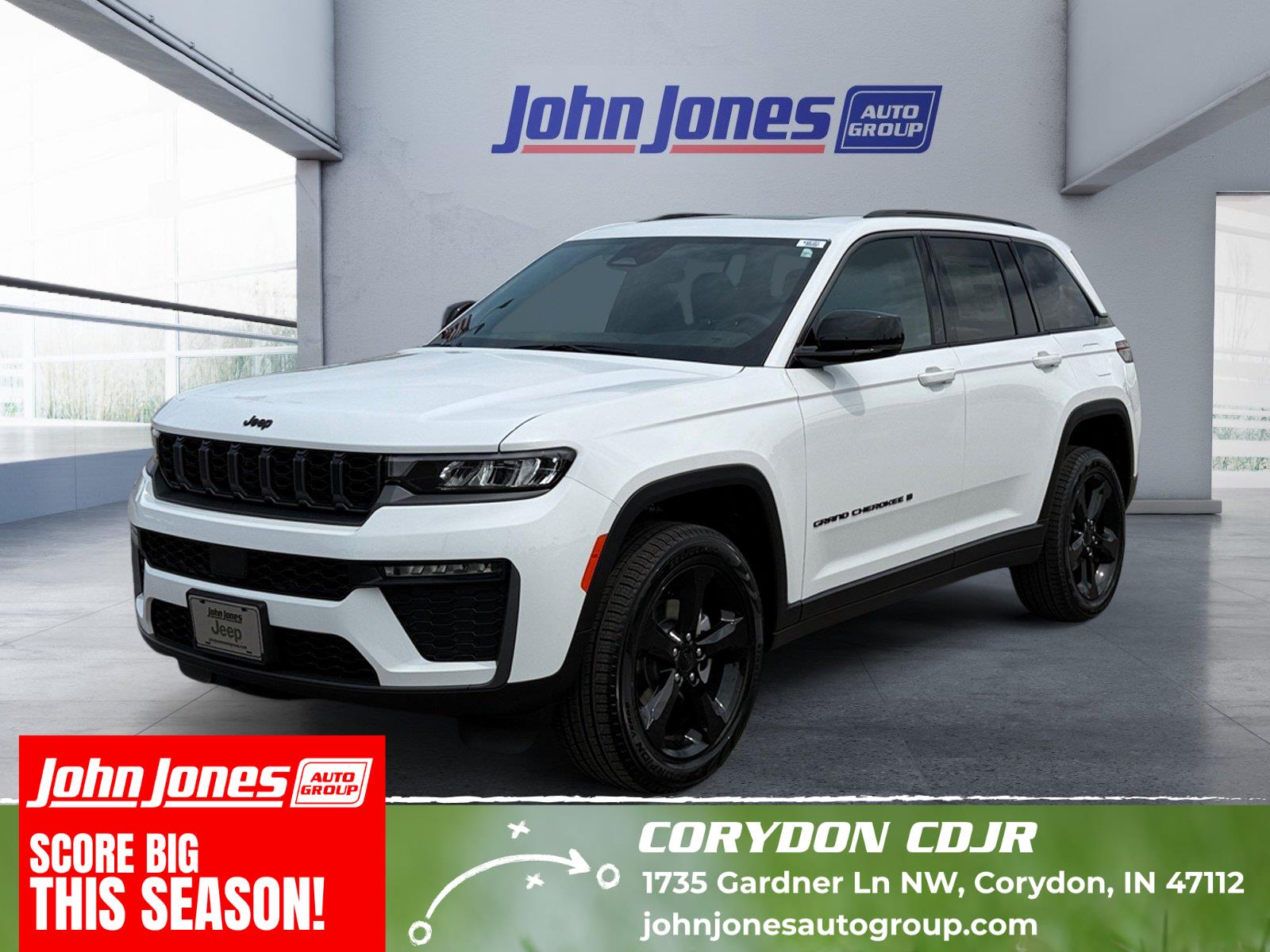 Bright White Clearcoat 2026 Jeep Grand Cherokee SUV / Crossover Four-Wheel Drive 8-Speed Automatic