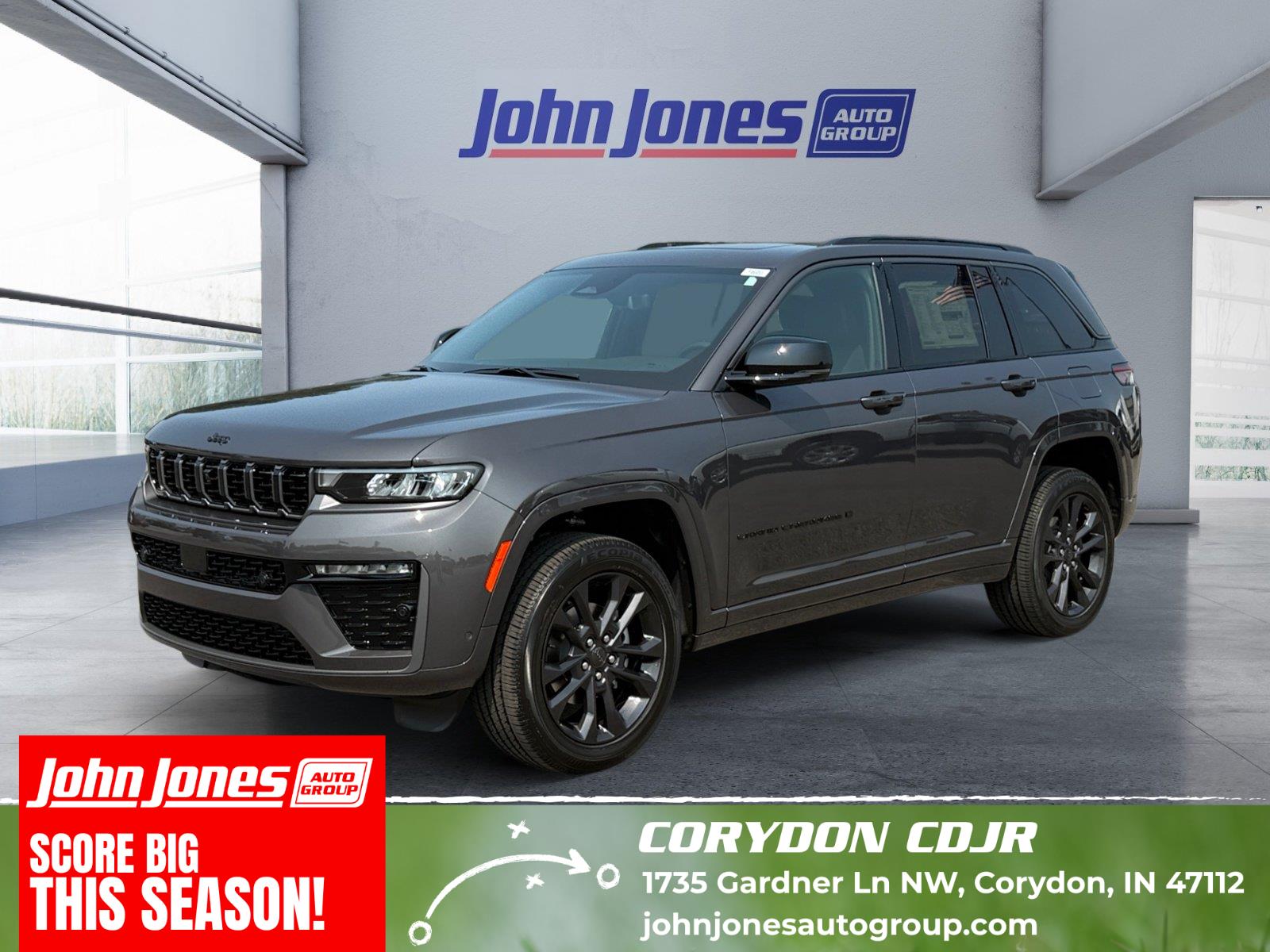 Baltic Gray Metallic Clearcoat 2026 Jeep Grand Cherokee SUV / Crossover Four-Wheel Drive 8-Speed Automatic