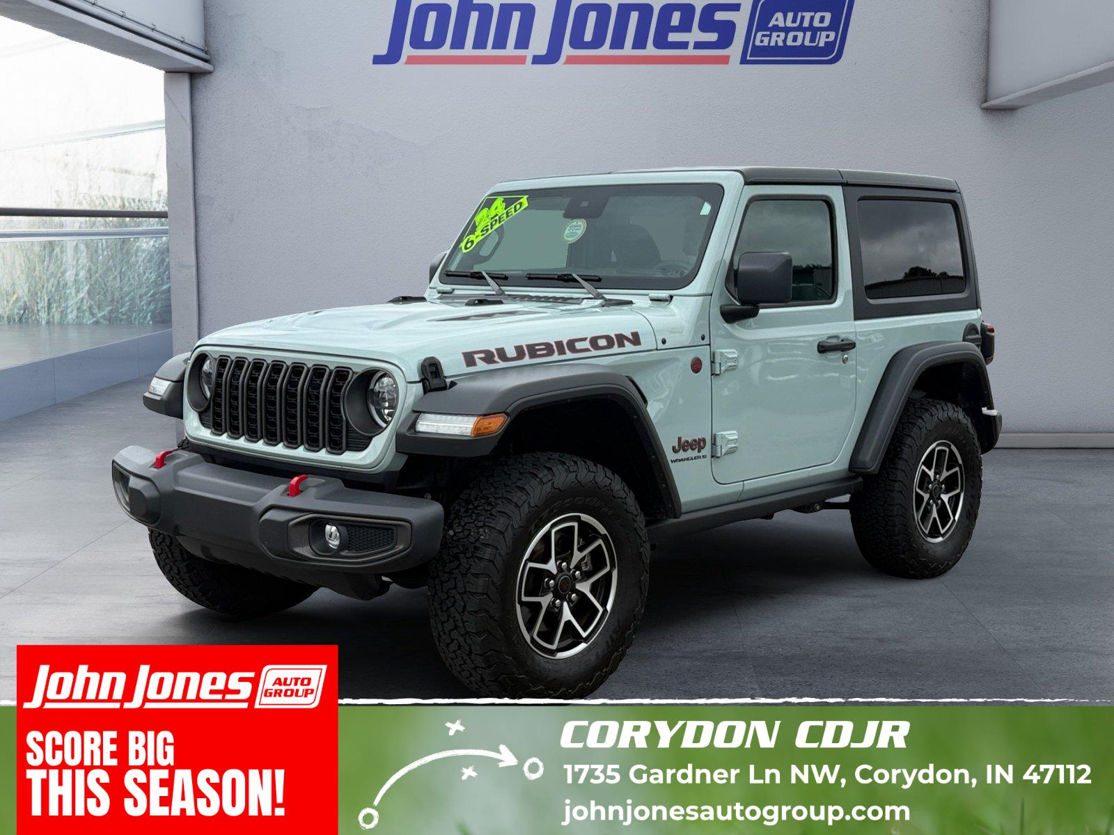 Earl Clearcoat 2024 Jeep Wrangler SUV / Crossover Four-Wheel Drive 6-Speed Manual
