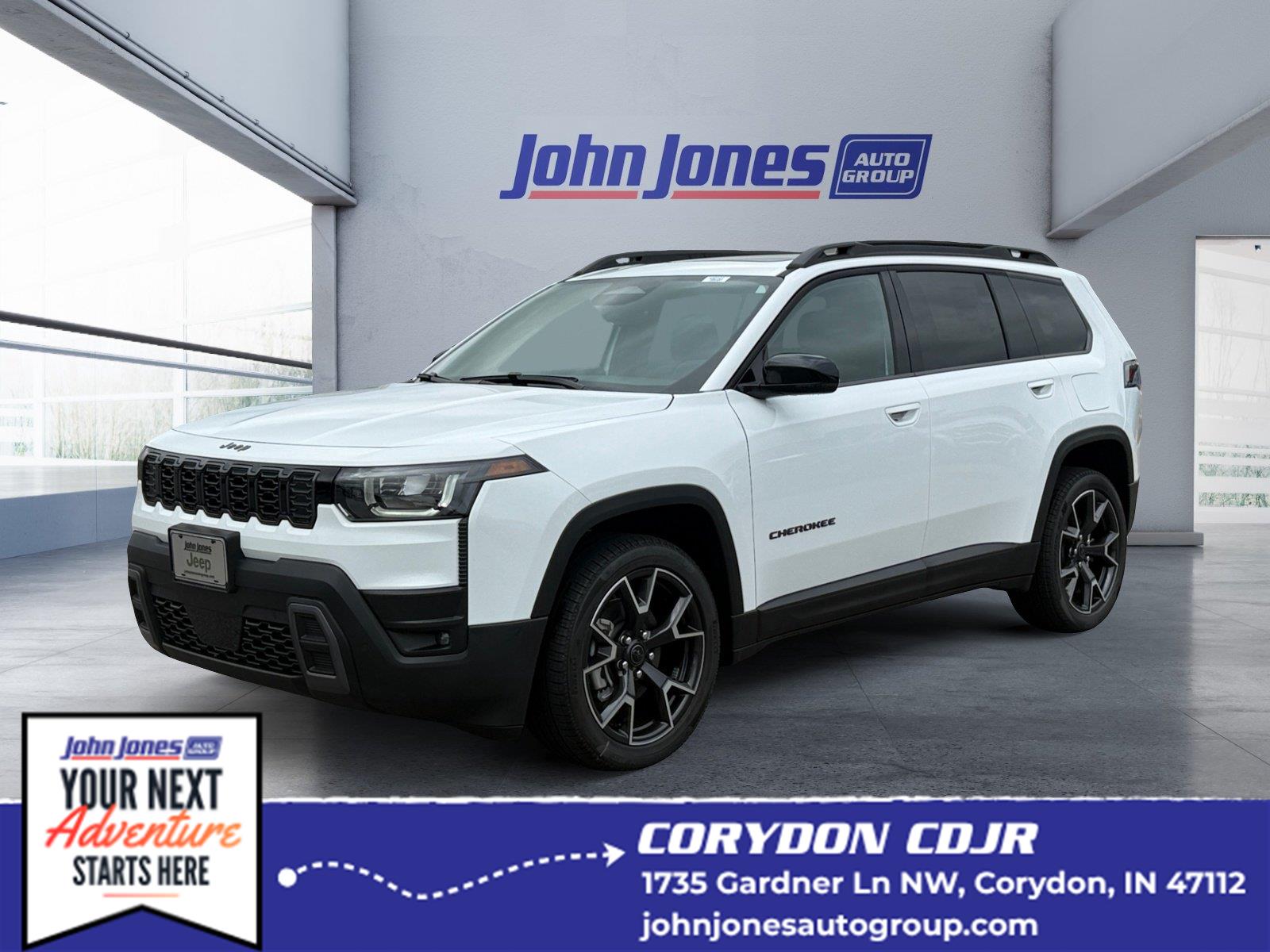 Bright White Clearcoat 2026 Jeep Cherokee SUV / Crossover Four-Wheel Drive Automatic