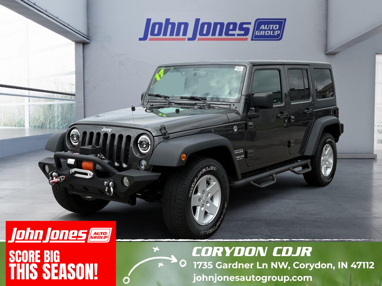 Gray (Granite Crystal Metallic Clearcoat) 2017 Jeep Wrangler SUV / Crossover Four-Wheel Drive 5-Speed Automatic