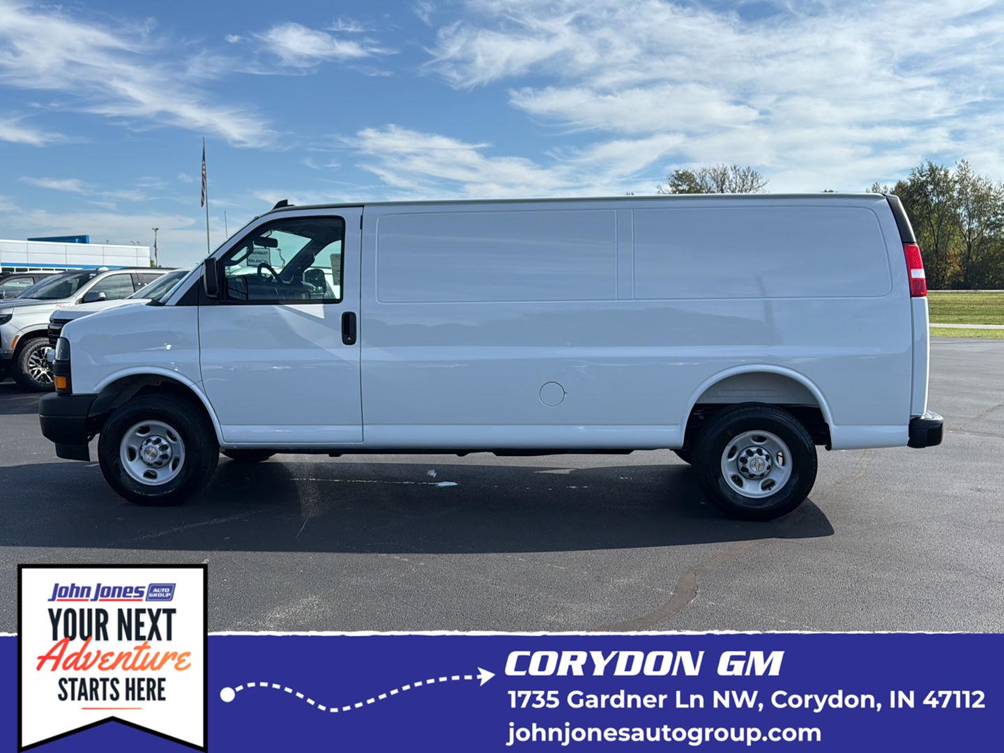 Summit White 2025 Chevrolet Express Cargo Van Rear-Wheel Drive 8-Speed Automatic