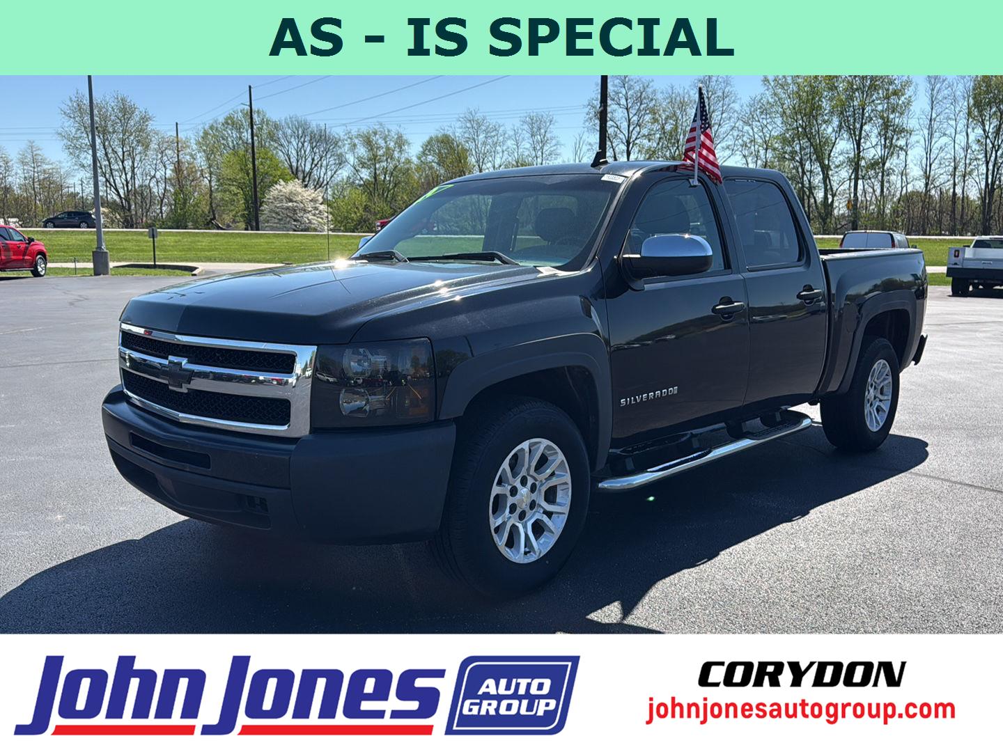Black 2009 Chevrolet Silverado 1500 Work Truck Crew Cab RWD Pickup Truck 4X2 4-Speed Automatic