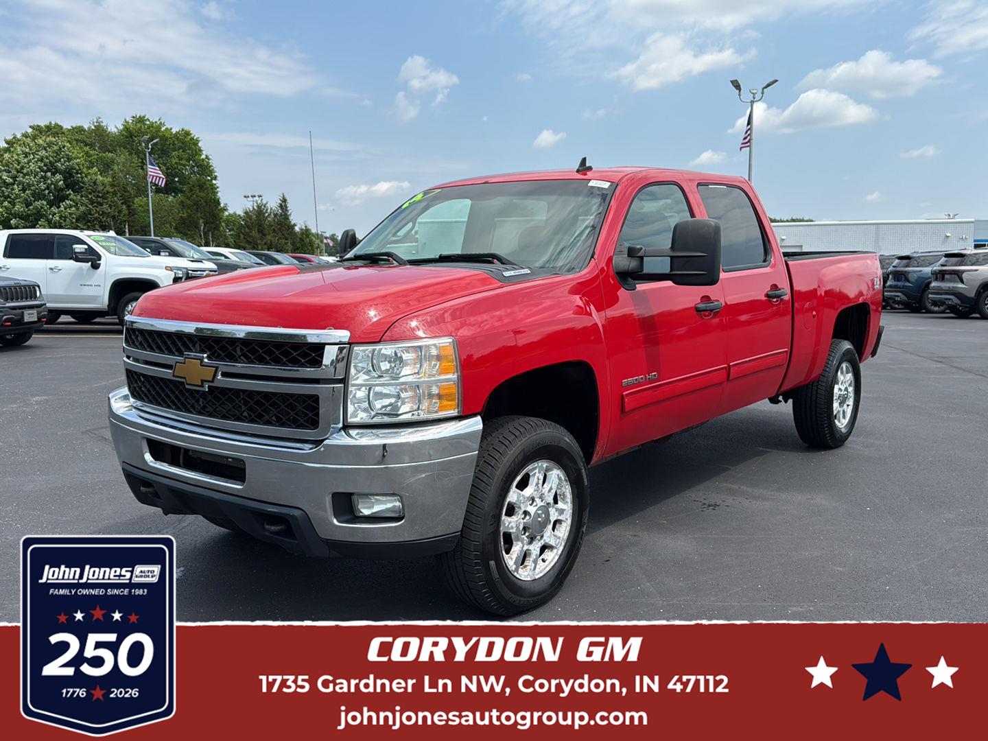 Victory Red 2014 Chevrolet Silverado 2500HD LT Crew Cab 4WD Pickup Truck Four-Wheel Drive 6-Speed Automatic