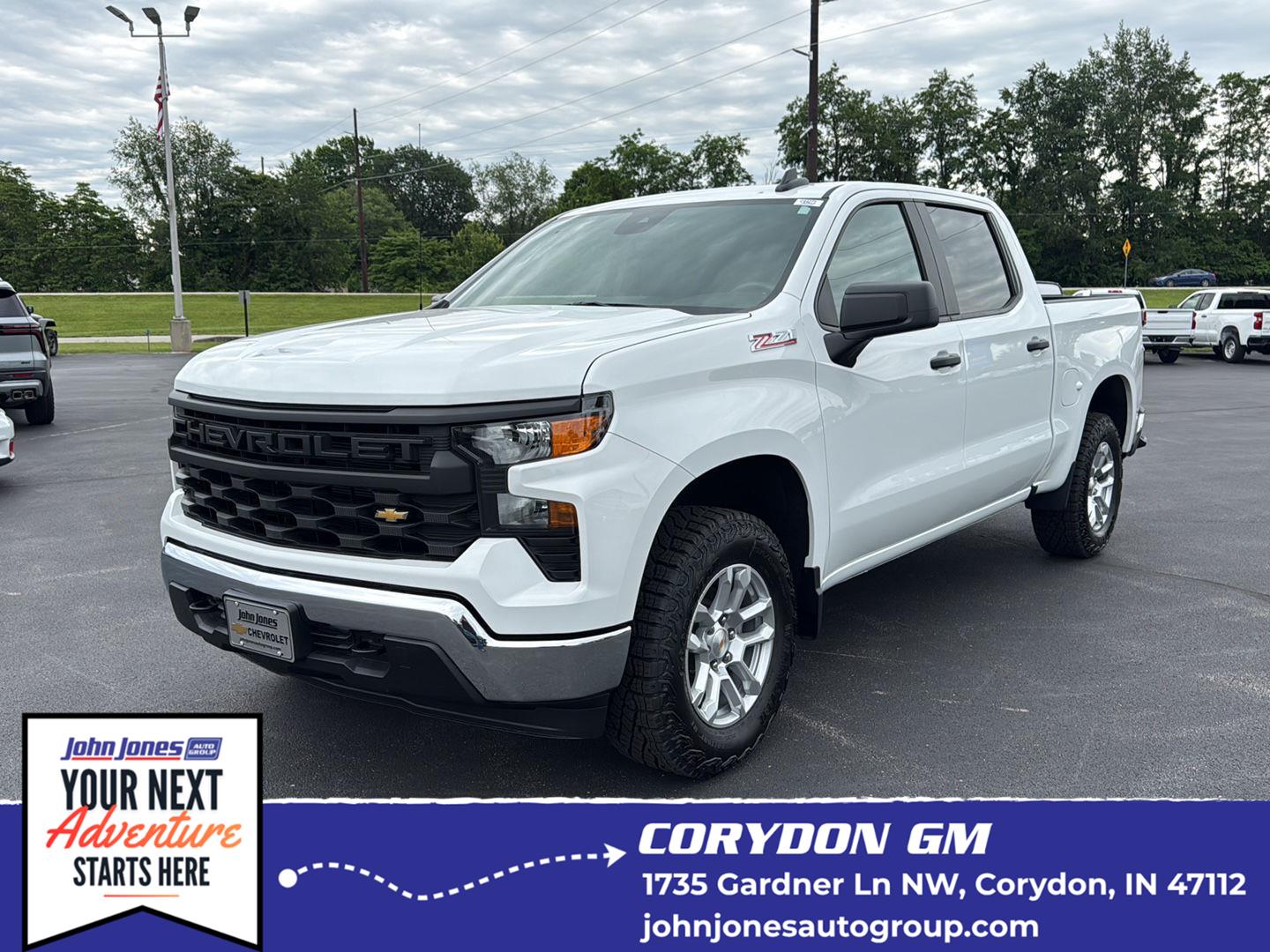 Summit White 2026 Chevrolet Silverado 1500 Pickup Truck Four-Wheel Drive Automatic