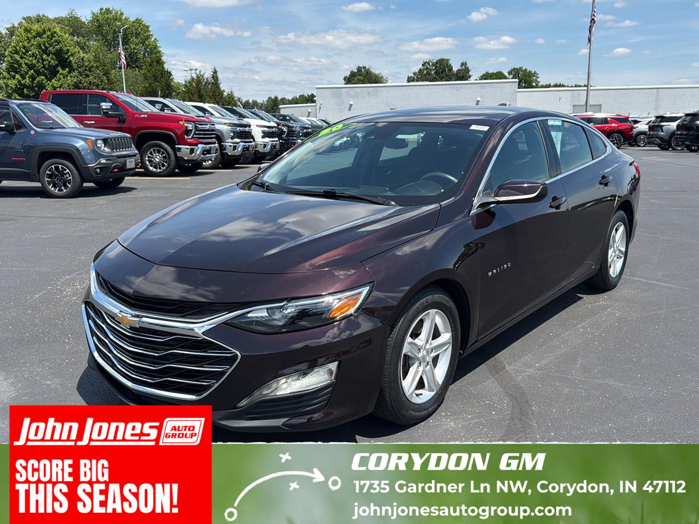 Black Cherry Metallic 2020 Chevrolet Malibu Sedan Front-Wheel Drive Continuously Variable Transmission