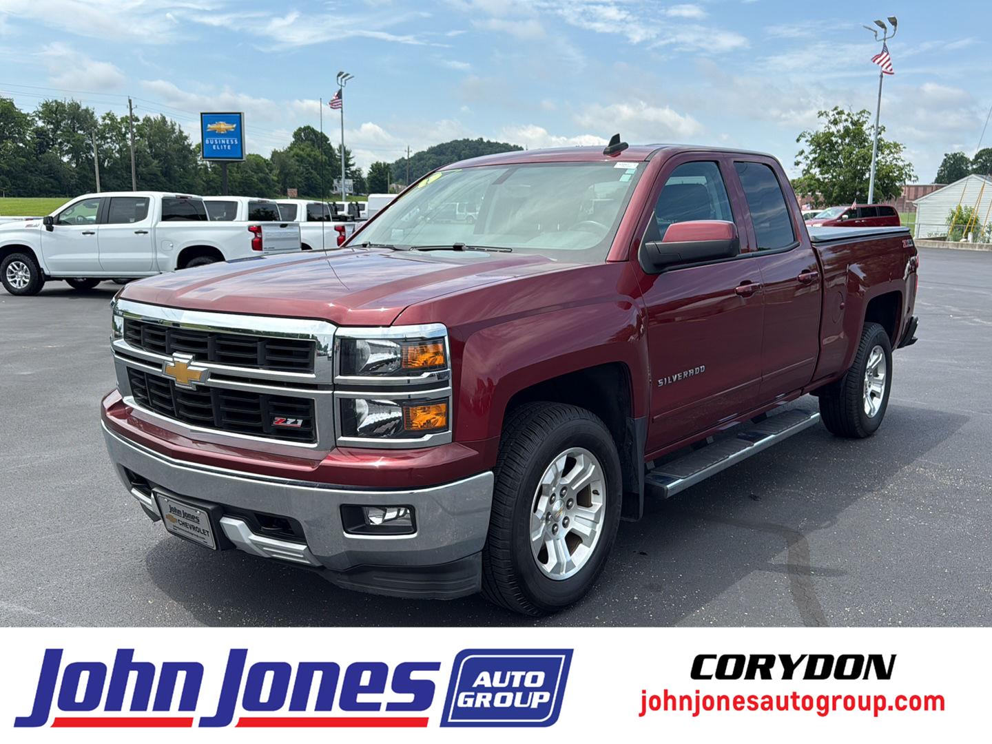 Victory Red 2015 Chevrolet Silverado 1500 LT Double Cab 4WD Pickup Truck Four-Wheel Drive 6-Speed Automatic