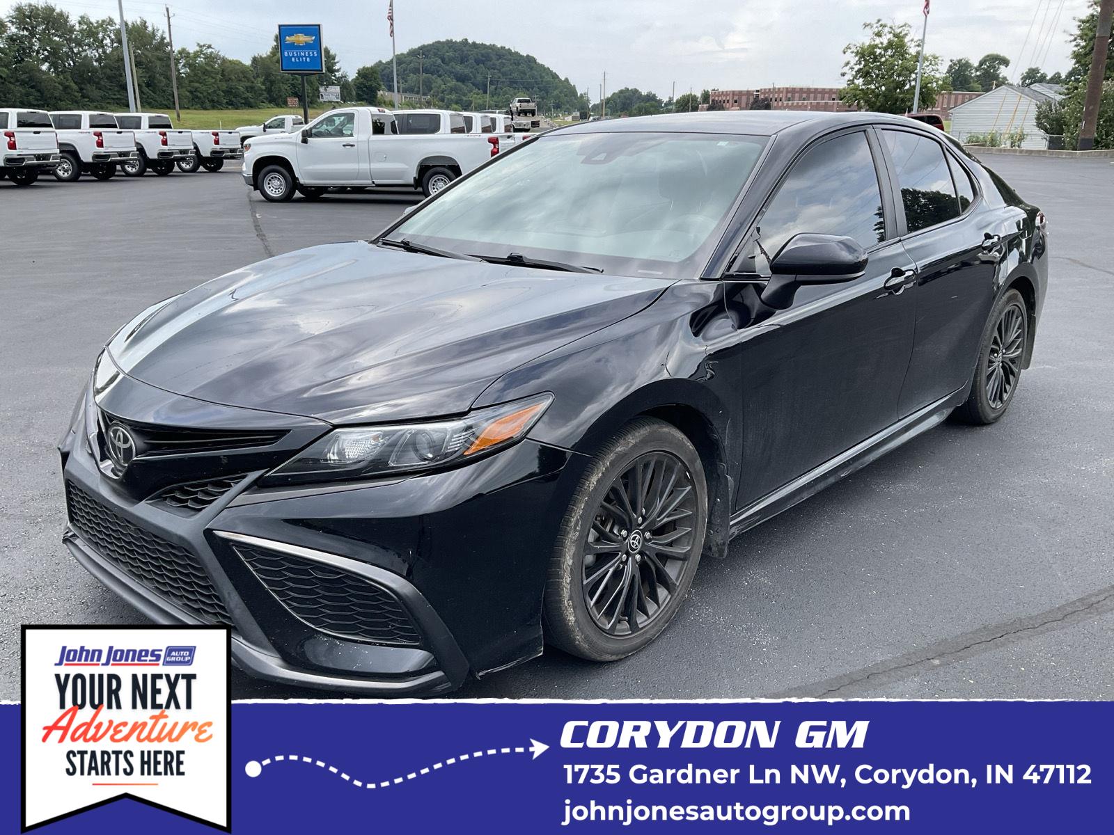 Midnight Black Metallic 2021 Toyota Camry Sedan All-Wheel Drive Automatic