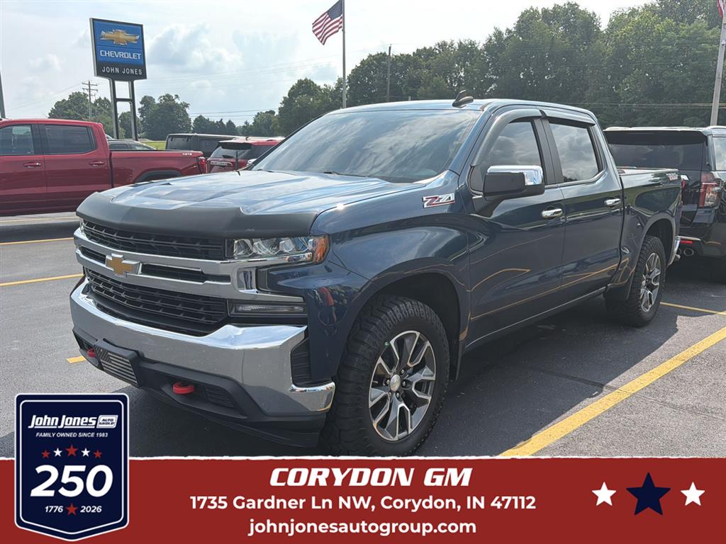 Northsky Blue Metallic 2021 Chevrolet Silverado 1500 Pickup Truck Four-Wheel Drive 8-Speed Automatic
