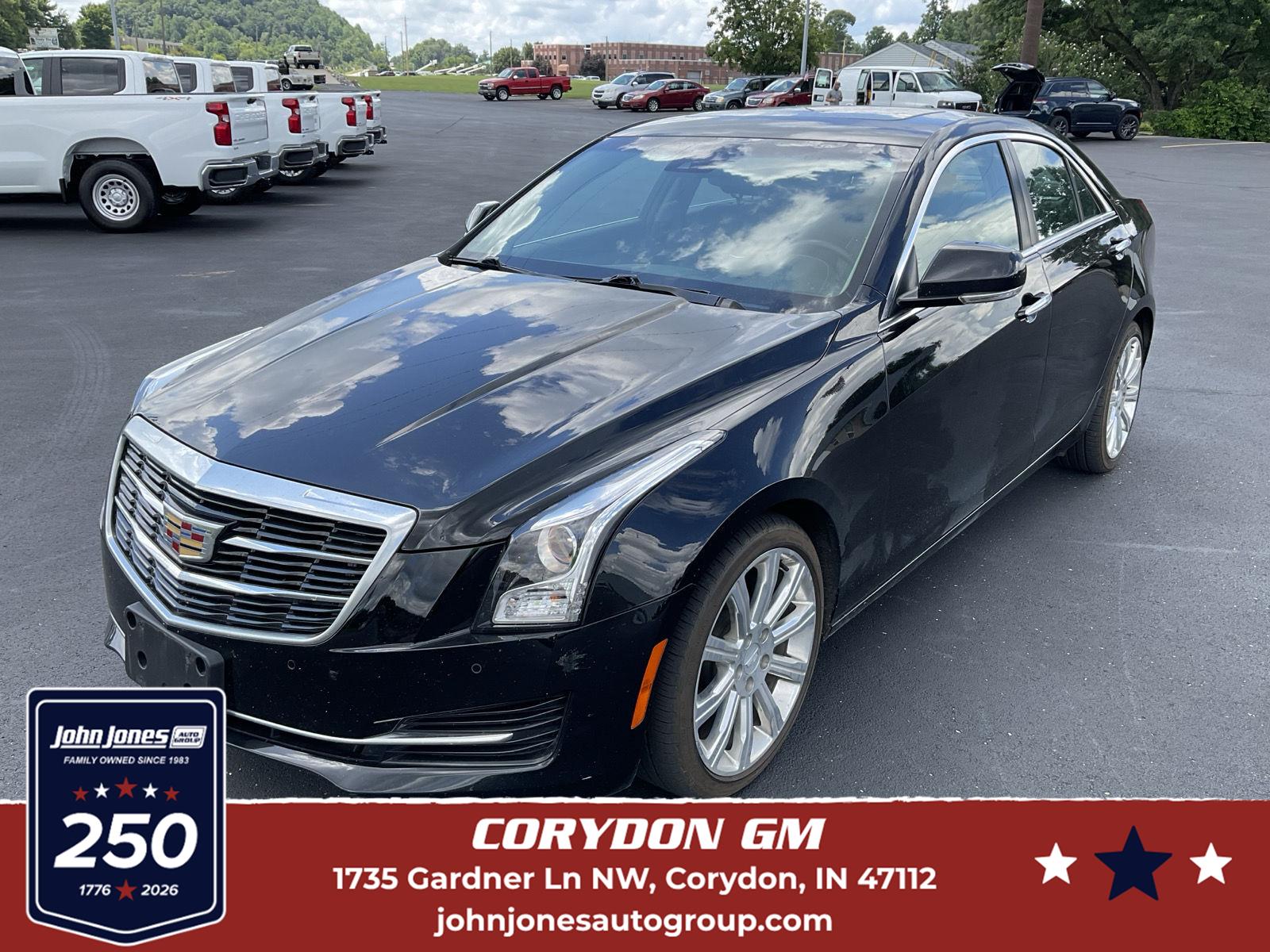 Stellar Black Metallic 2017 Cadillac ATS Sedan All-Wheel Drive 8-Speed Automatic