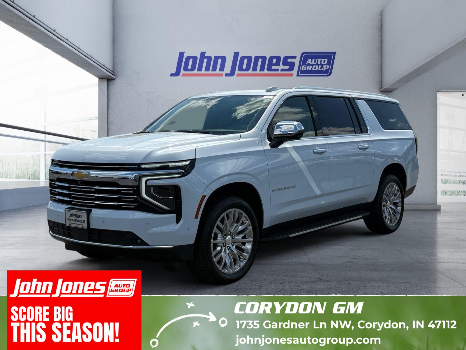 Polar White Tricoat 2026 Chevrolet Suburban SUV / Crossover Four-Wheel Drive Automatic