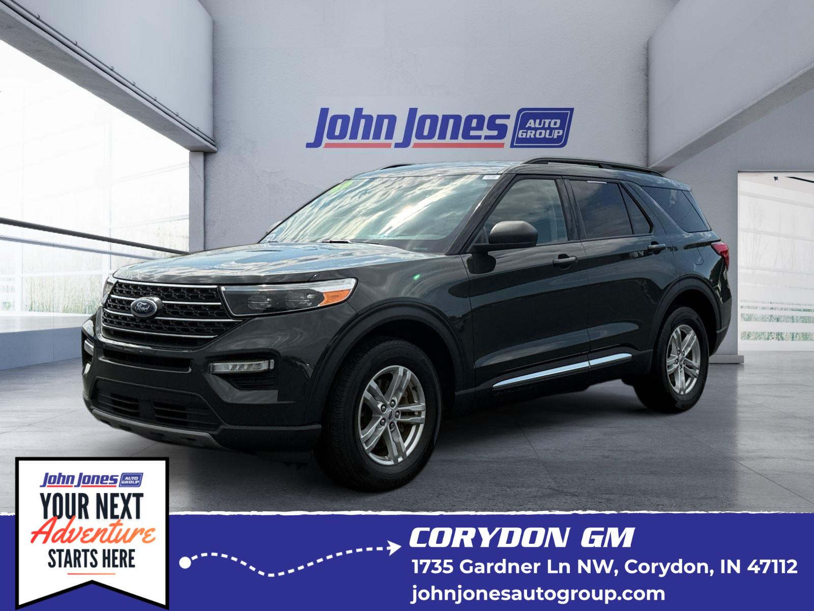 Forged Green Metallic 2023 Ford Explorer SUV / Crossover All-Wheel Drive Automatic