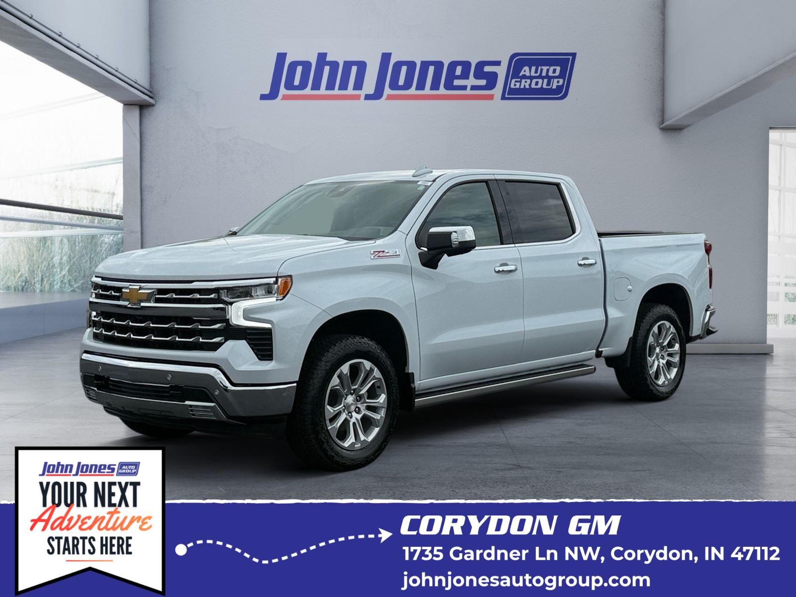 Polar White Tricoat 2026 Chevrolet Silverado 1500 Pickup Truck Four-Wheel Drive Automatic