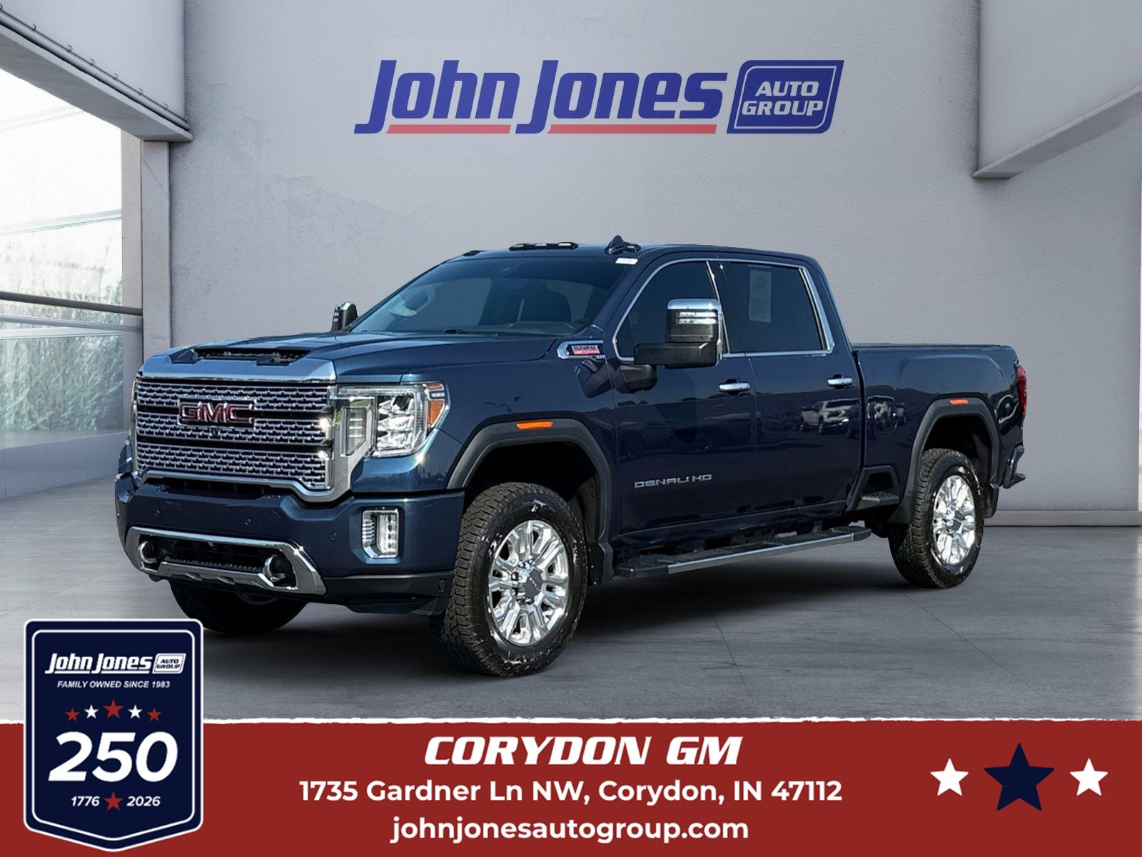 Pacific Blue Metallic 2020 GMC Sierra 2500HD Pickup Truck Four-Wheel Drive Automatic