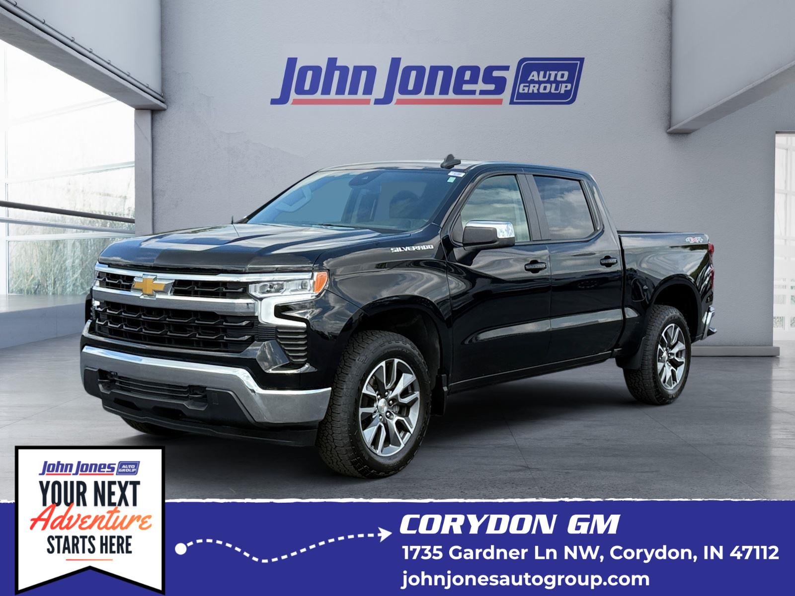 Black 2024 Chevrolet Silverado 1500 Pickup Truck Four-Wheel Drive 8-Speed Automatic