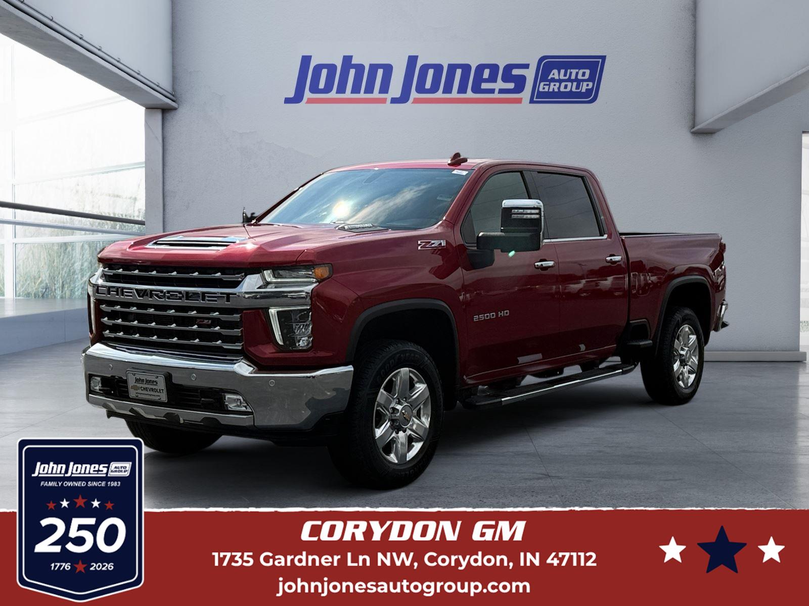 Cherry Red Tintcoat 2022 Chevrolet Silverado 2500HD Pickup Truck Four-Wheel Drive Automatic