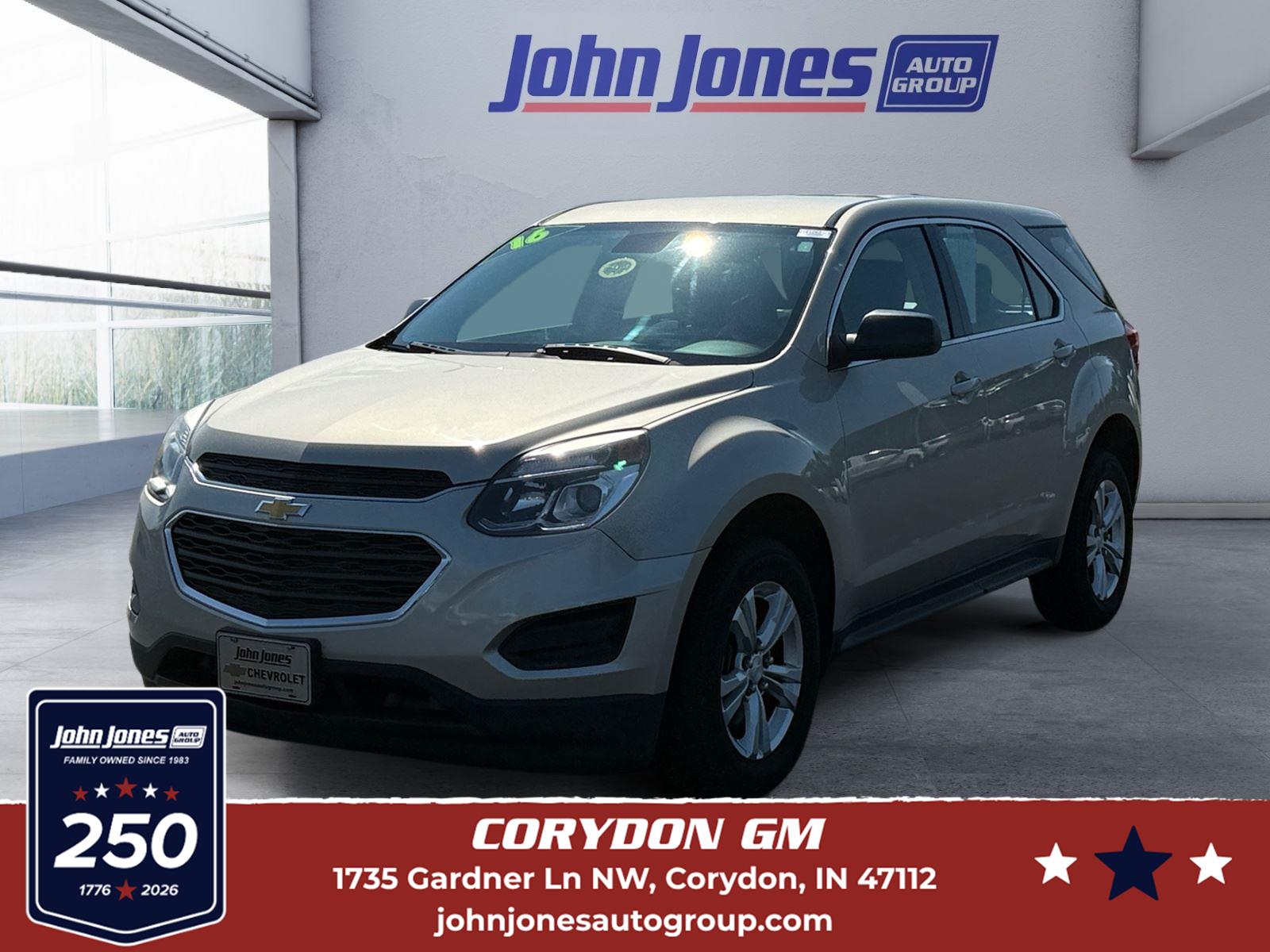 Champagne Silver Metallic 2016 Chevrolet Equinox SUV / Crossover Front-Wheel Drive 6-Speed Automatic Overdrive